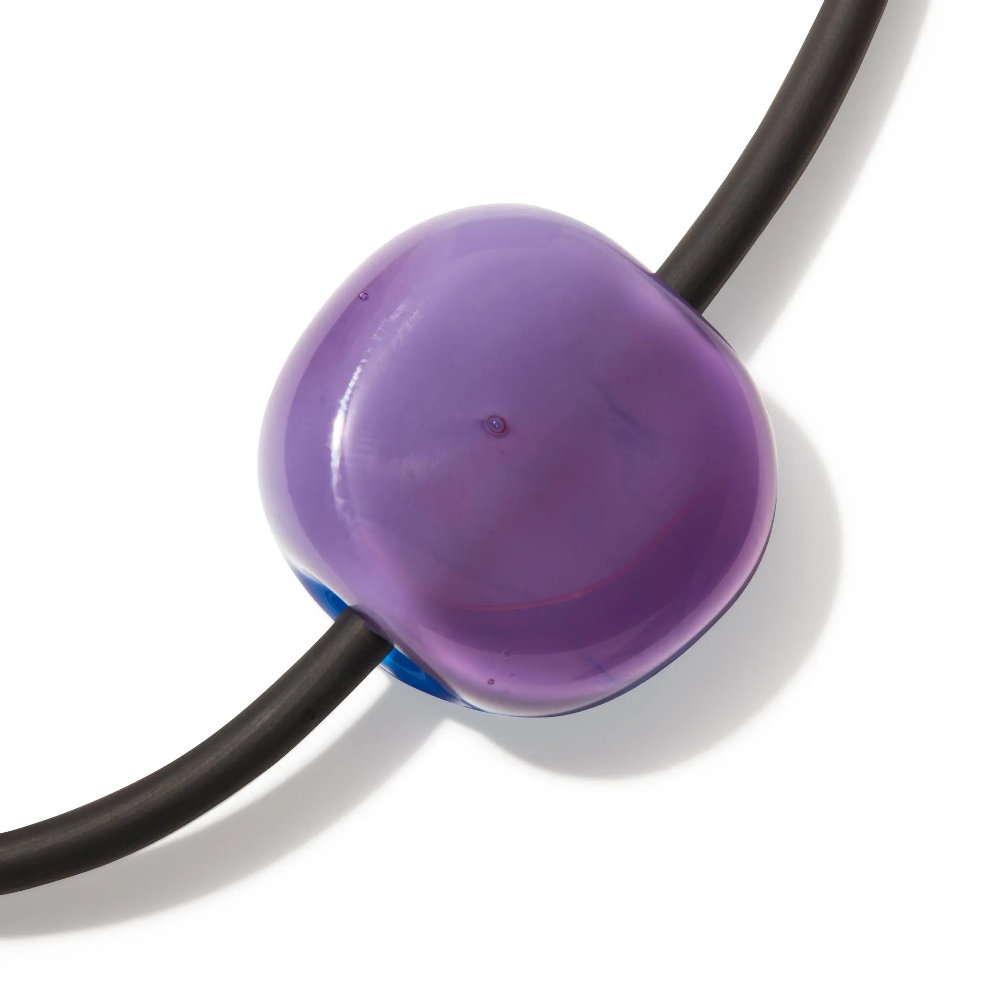 Bonbon Glass Necklace - Purple/ Turquoise sold by Moma product image thumbnail 3