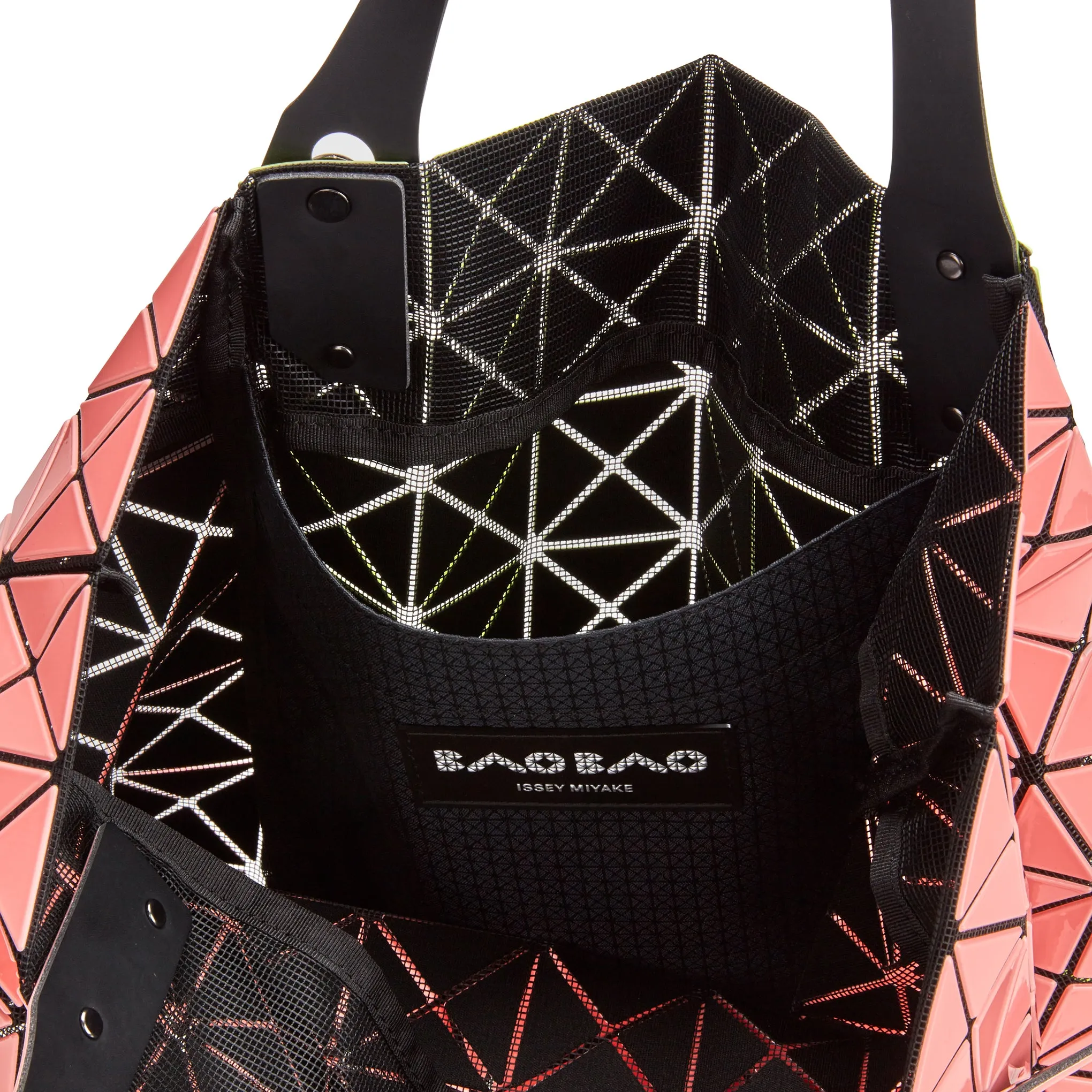 BAO BAO ISSEY MIYAKE Prism Kangaroo Tote Bag - Lime/ Coral Pink sold by Moma product image thumbnail 5