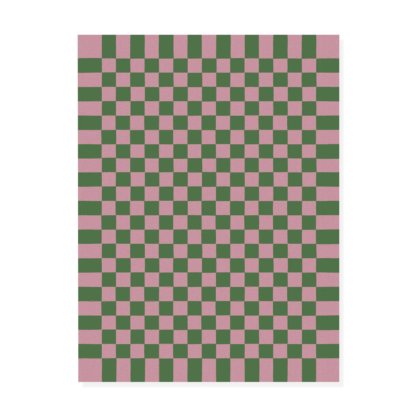 Maharam Alexander Girard Cotton Check Rug - Emerald/ Pink sold by Moma