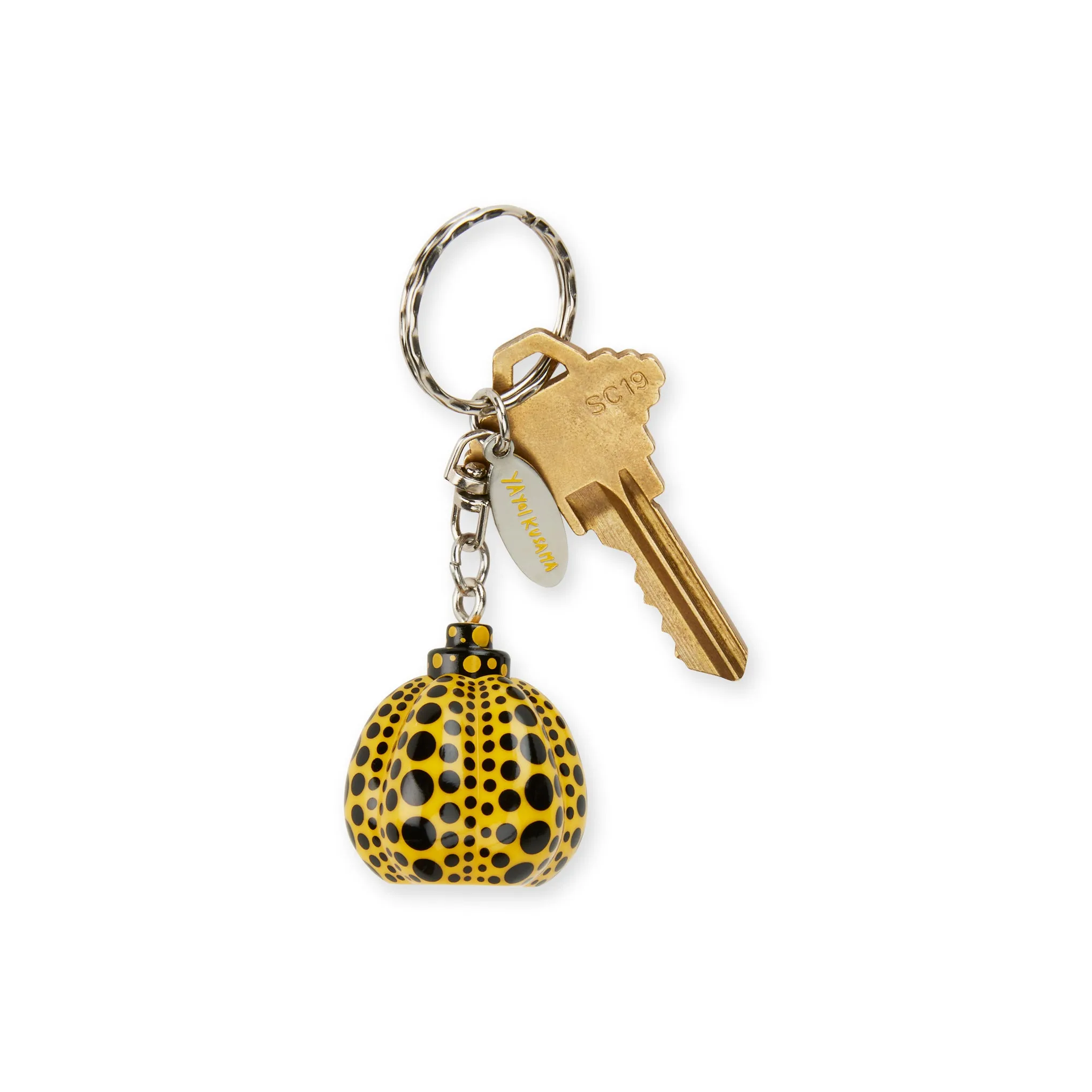 Yayoi Kusama Pumpkin Keyring - Yellow sold by Moma