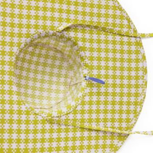 Baggu Packable Sun Hat - Pink Pistachio Pixel Gingham sold by Moma