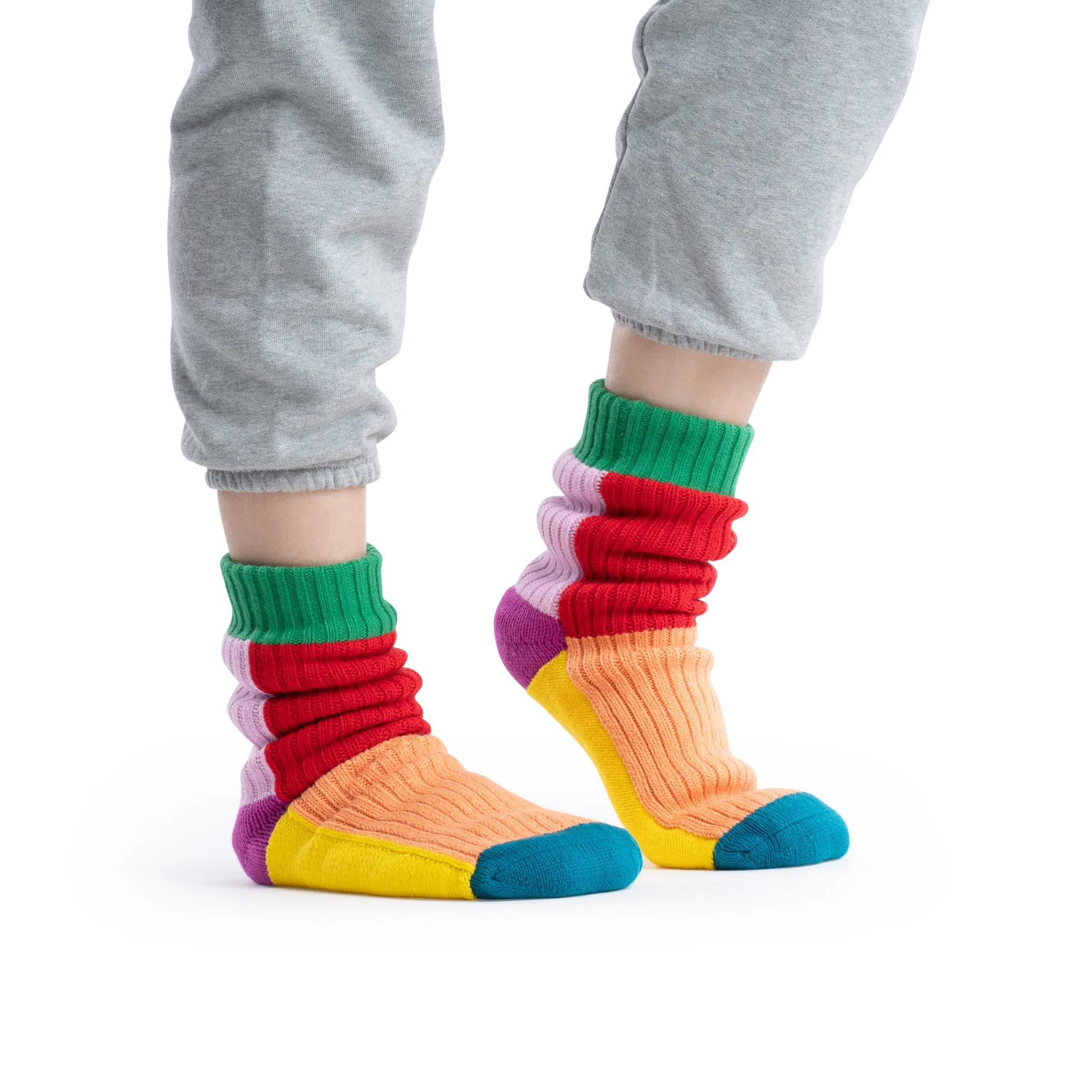 Verloop Knit House Socks - Color Block sold by Moma product image thumbnail 2