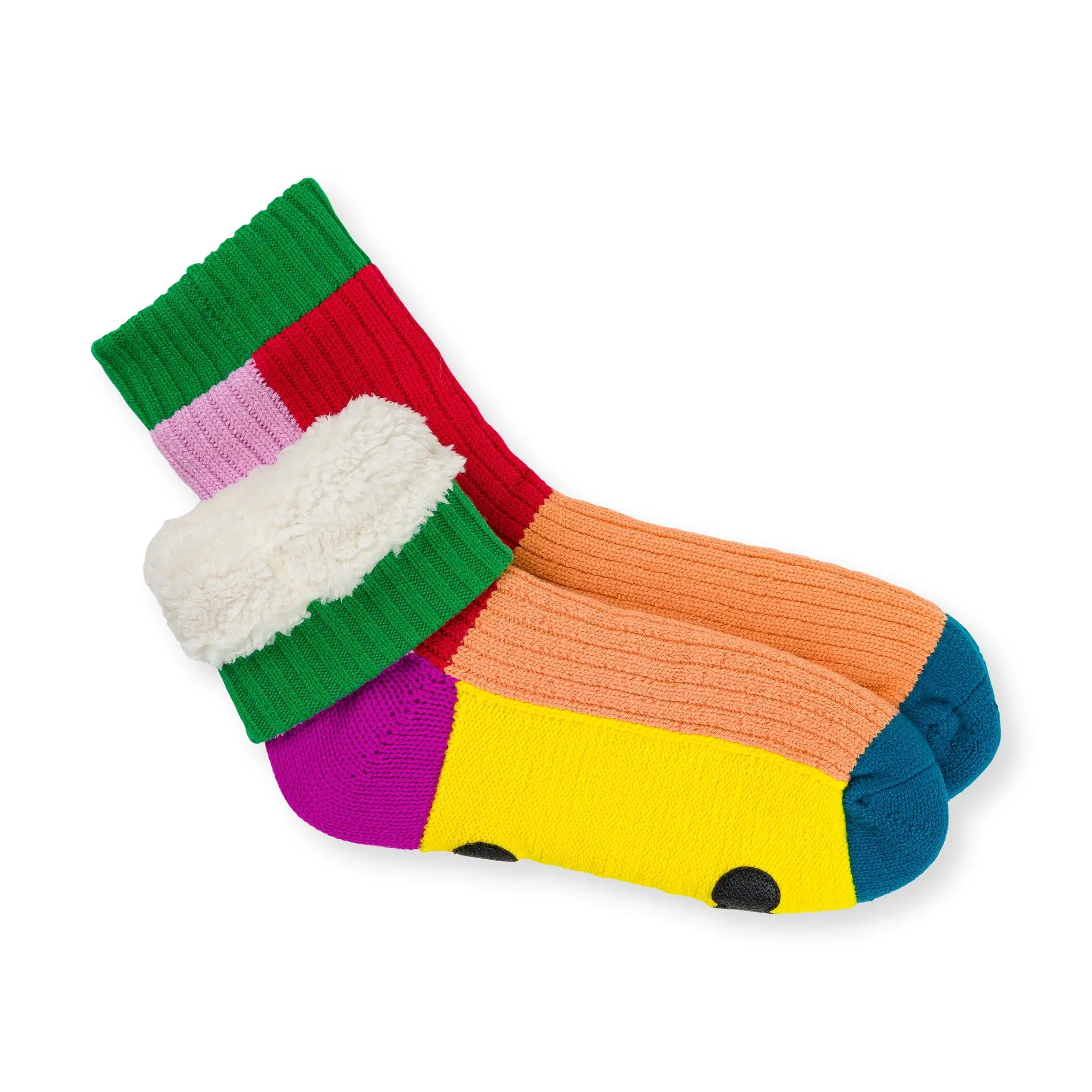 Verloop Knit House Socks - Color Block sold by Moma product image thumbnail 4