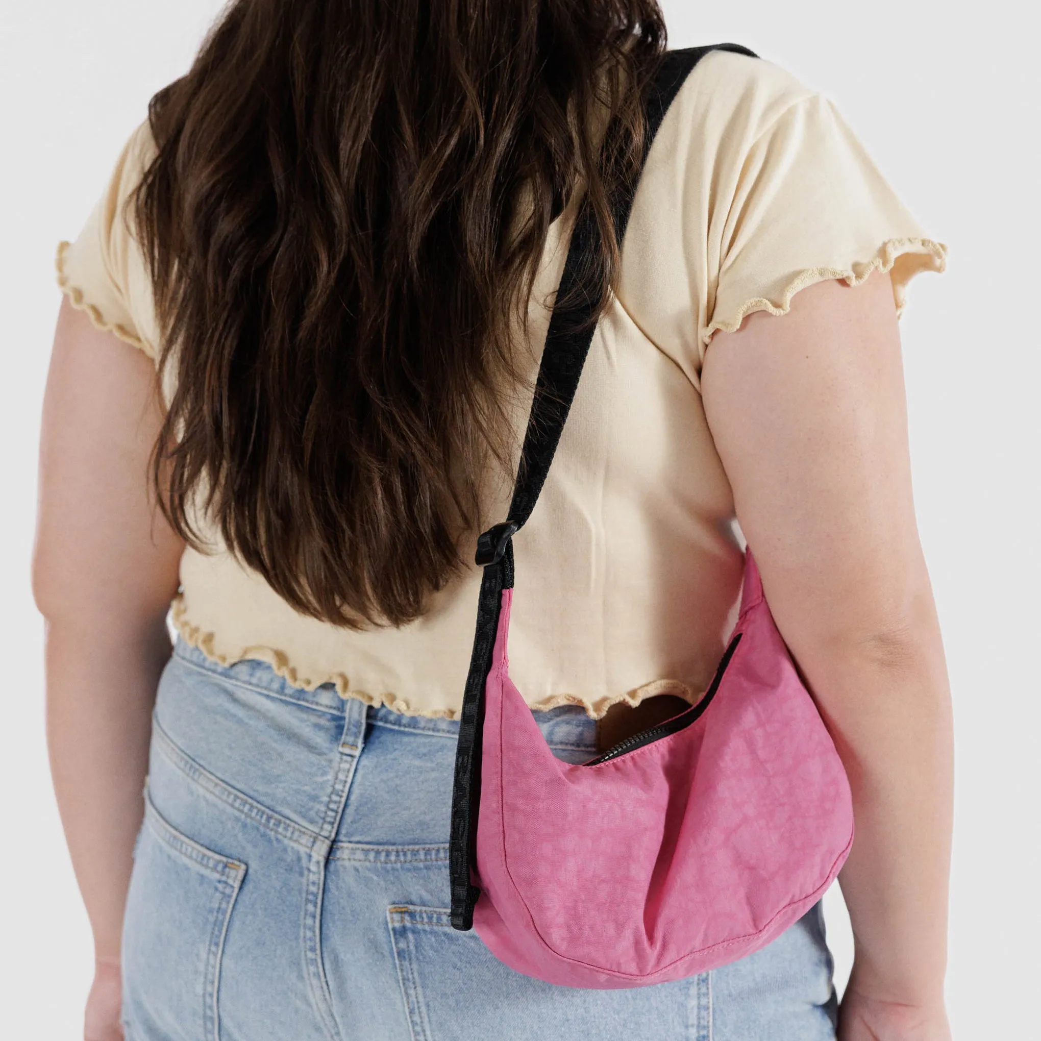Baggu Recycled Nylon Crescent Bag - Azalea Pink sold by Moma product image thumbnail 2