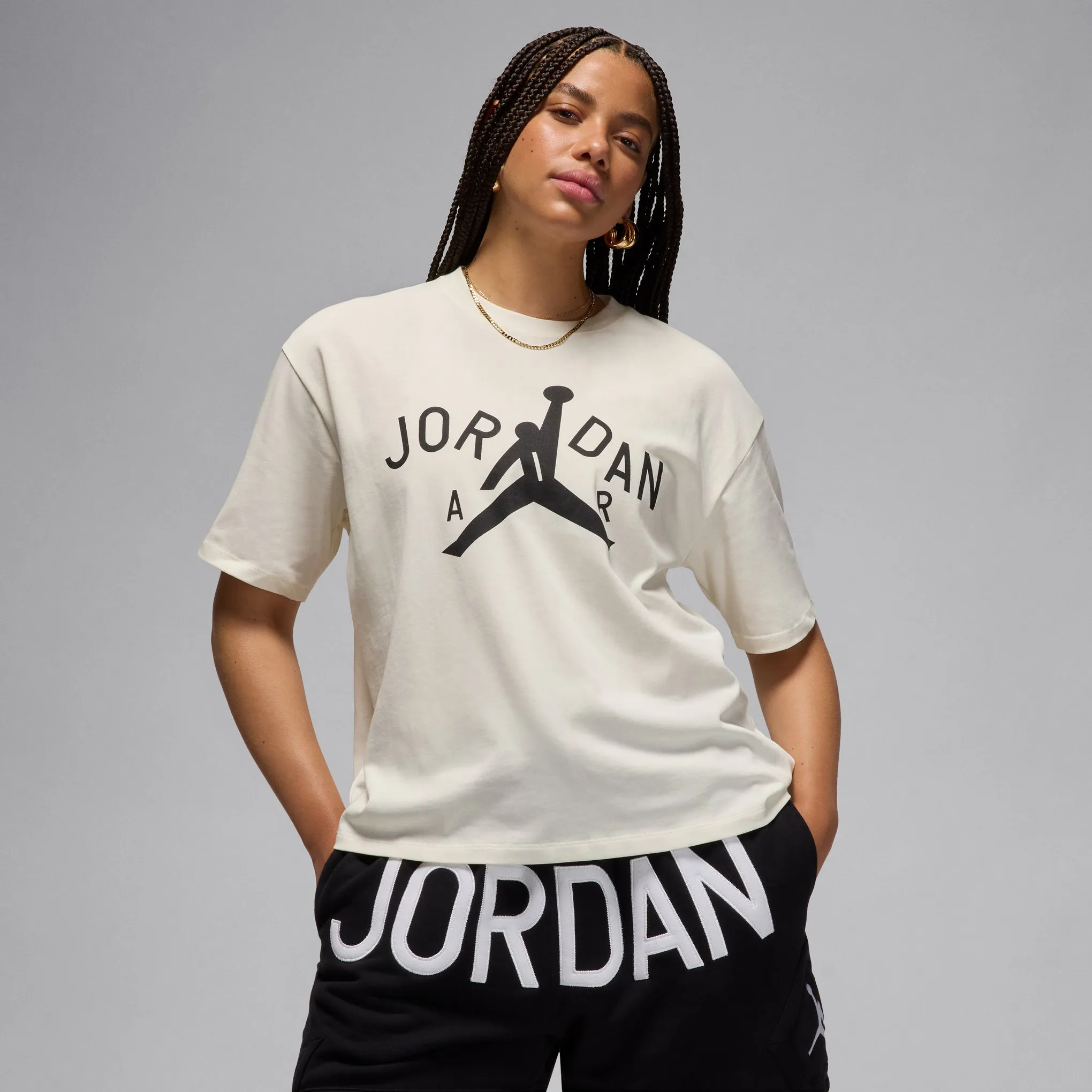 Jordan Brand x Nina Chanel Abney Short-Sleeve Cotton T-Shirt - Sail sold by Moma product image thumbnail 2