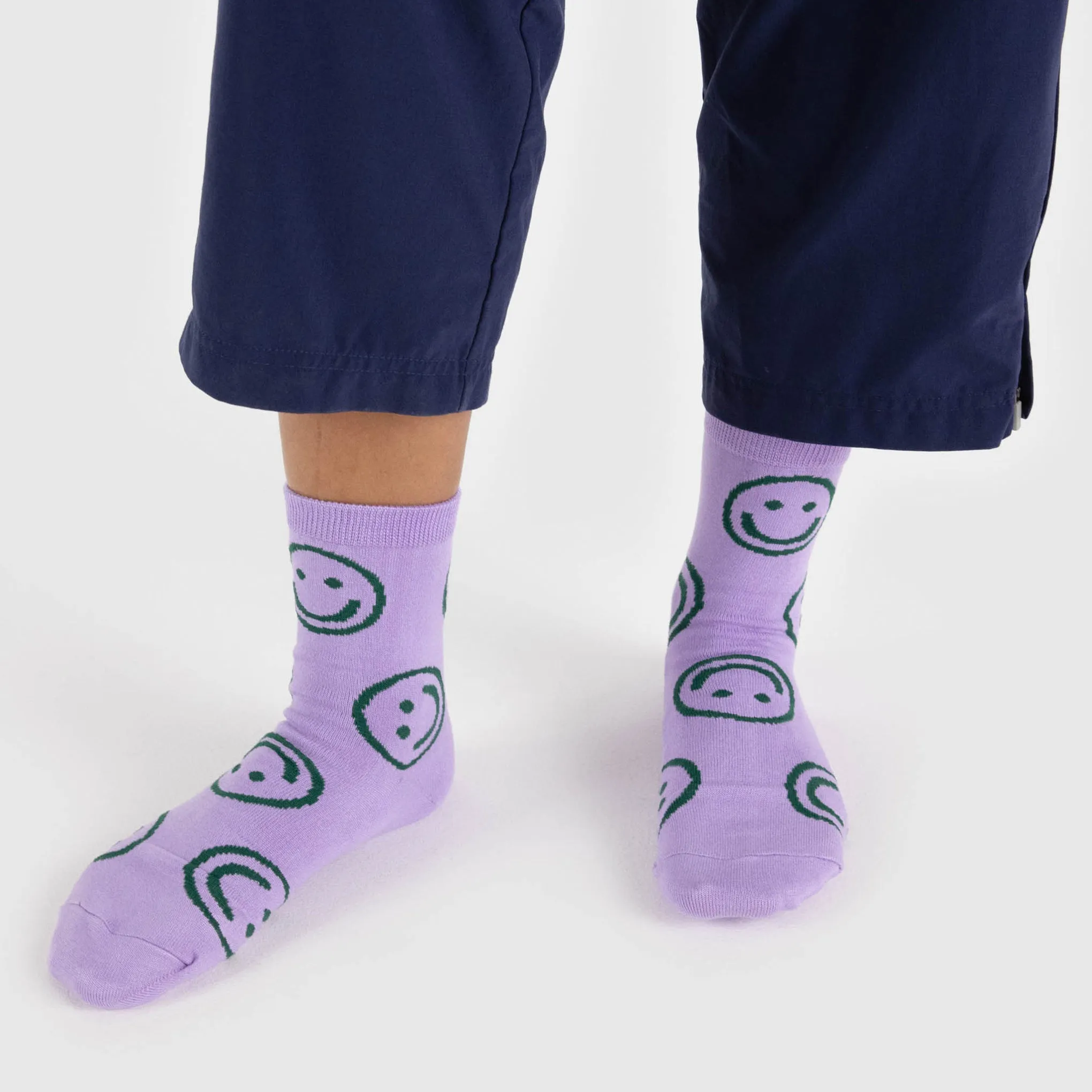 Baggu Crew Socks - Lavender Happy sold by Moma product image thumbnail 2