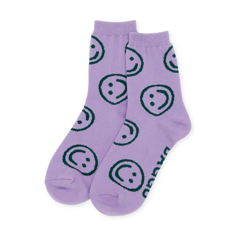 Baggu Crew Socks - Lavender Happy sold by Moma