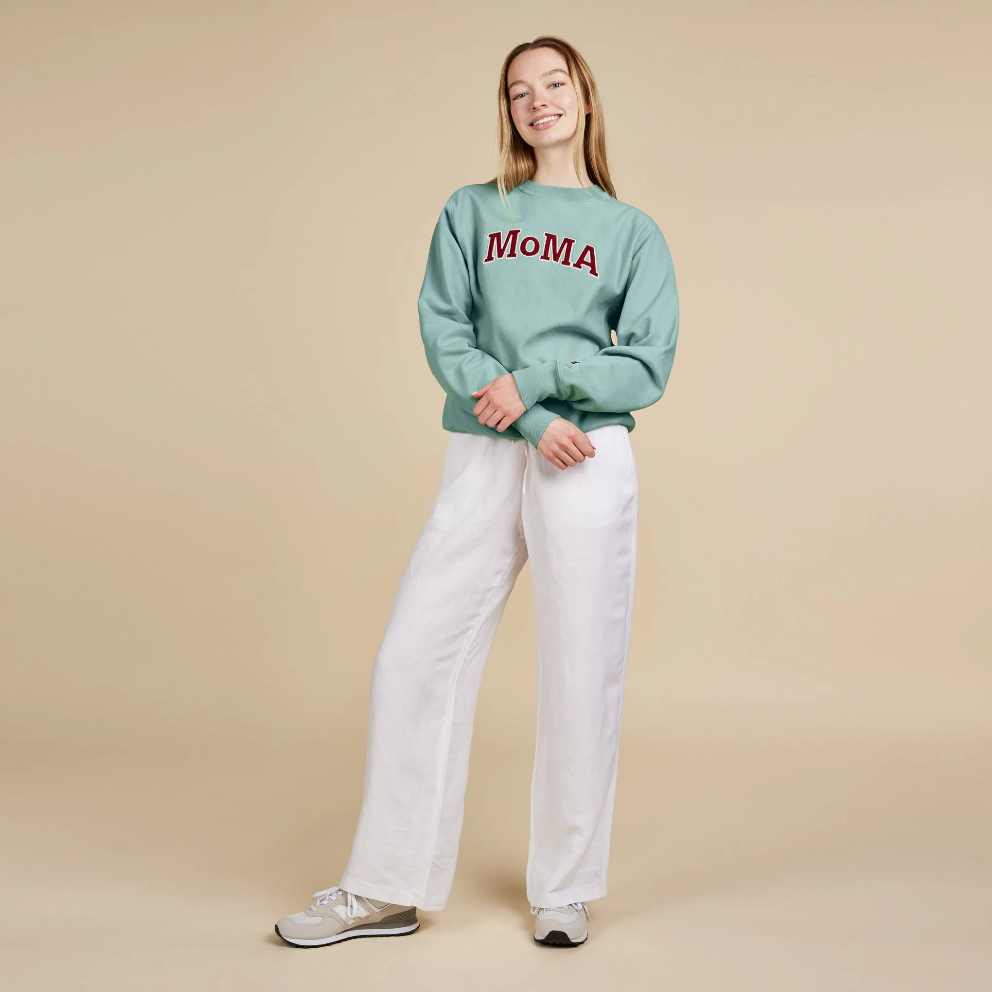 Champion Garment-Dyed Crewneck Sweatshirt - MoMA Edition - Nimbus Green sold by Moma product image thumbnail 4