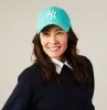 MoMA NY Yankees Adjustable Baseball Cap - Turquoise sold by Moma