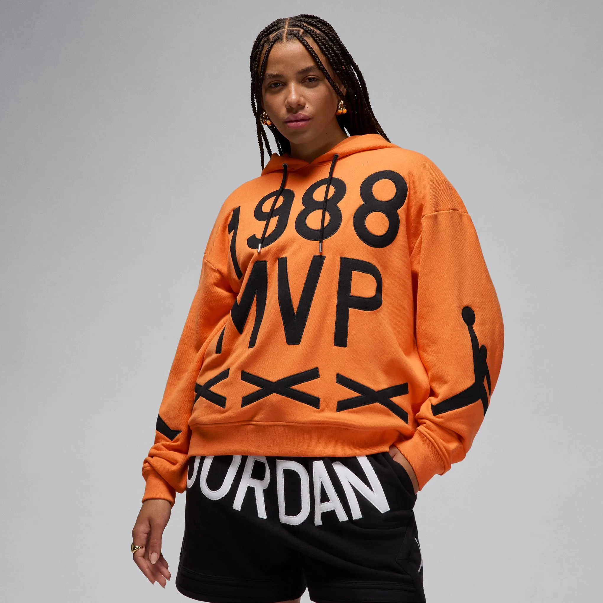 Jordan Brand x Nina Chanel Abney Fleece Hoodie - Alpha Orange sold by Moma product image thumbnail 2