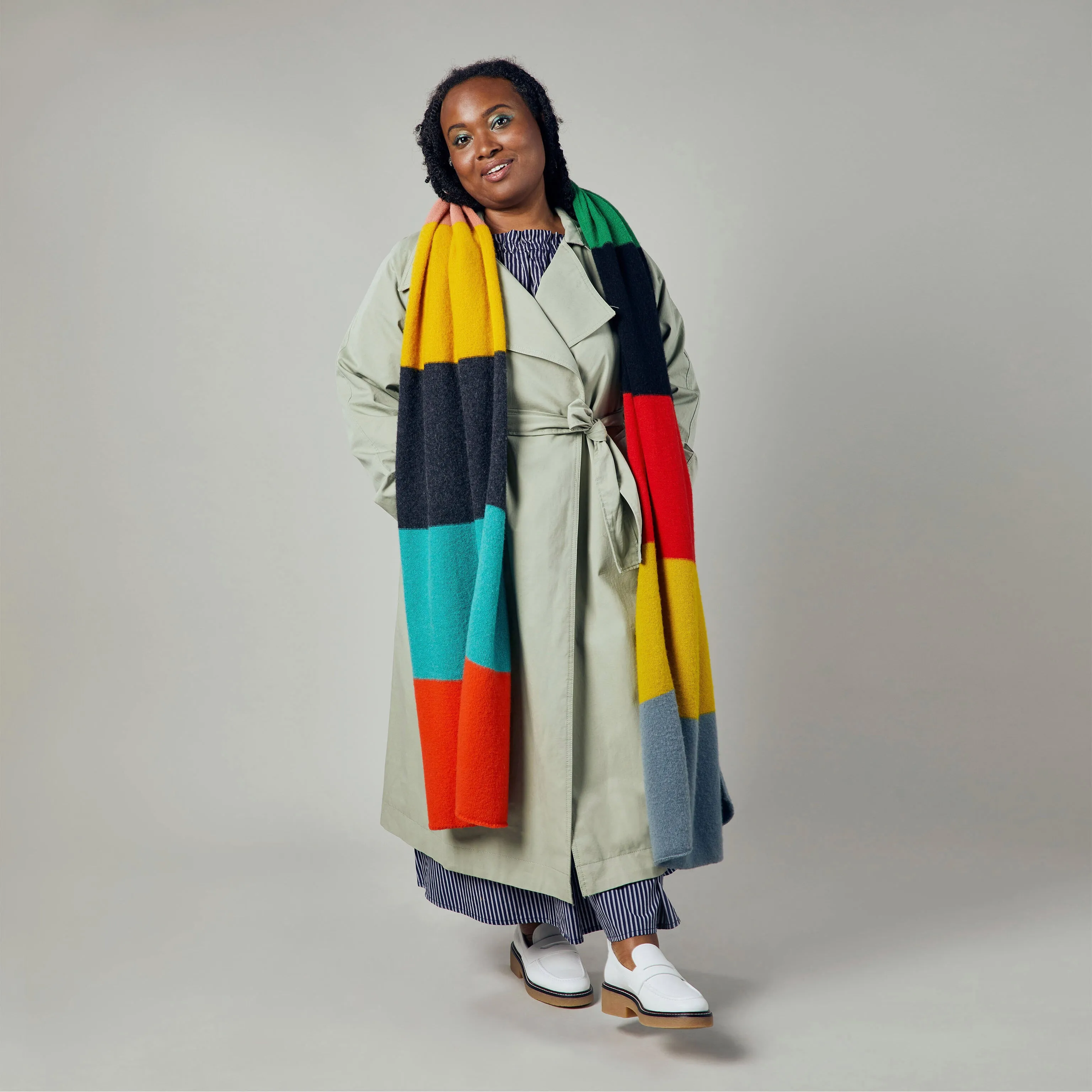 Jo Gordon Brushed Wool Wrap Scarf sold by Moma product image thumbnail 2