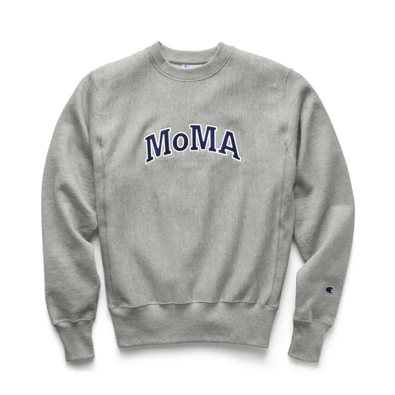 Champion Crewneck Sweatshirt - MoMA Edition - Oxford Gray sold by Moma
