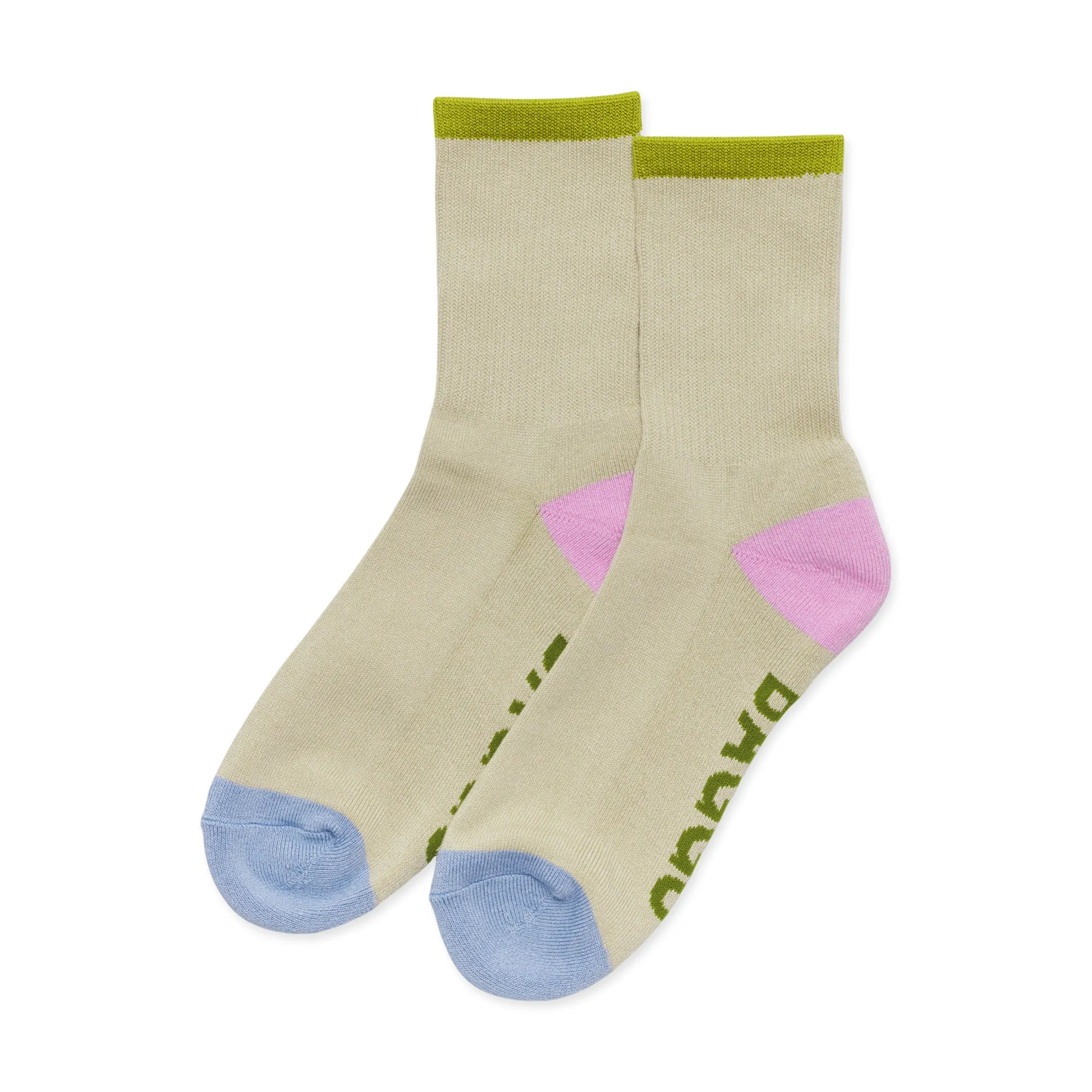Baggu Ribbed Socks - Stone Mix sold by Moma
