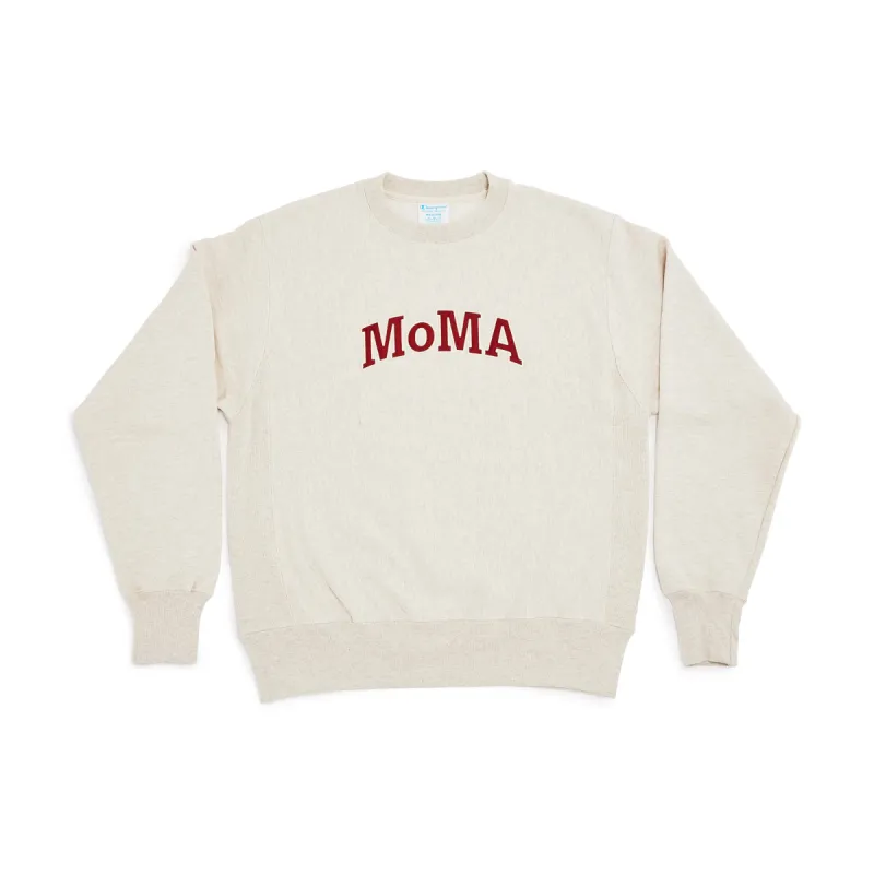 Champion Crewneck Sweatshirt - MoMA Edition - Oatmeal sold by Moma