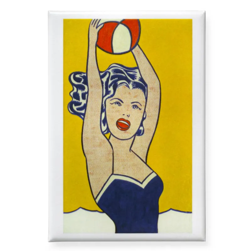 Lichtenstein: Girl with Ball Magnet made by Moma