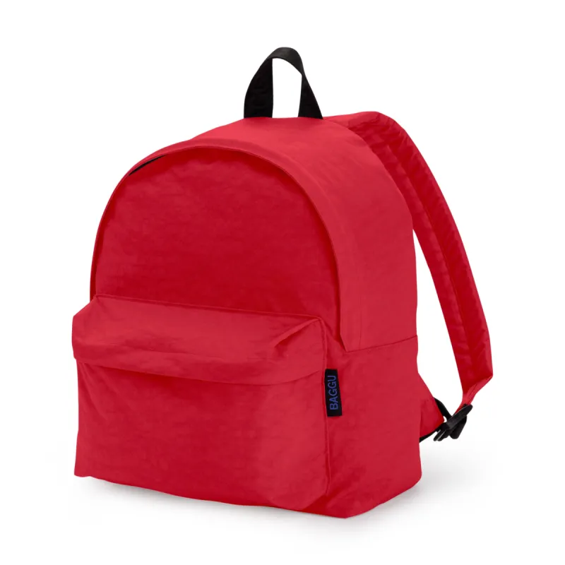 Baggu Recycled Nylon Medium Backpack - Candy Apple sold by Moma