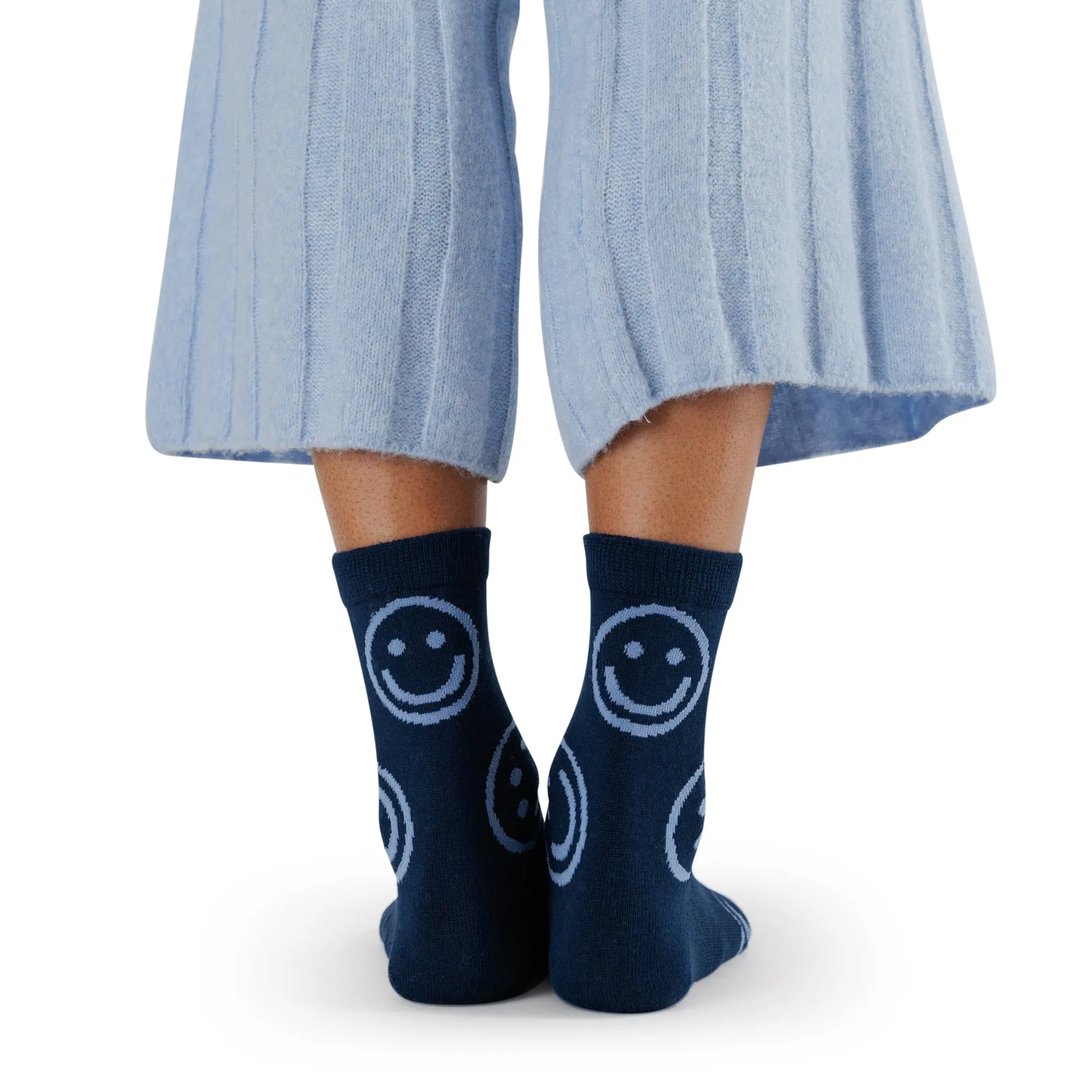 Baggu Crew Socks - Navy Happy sold by Moma product image thumbnail 3