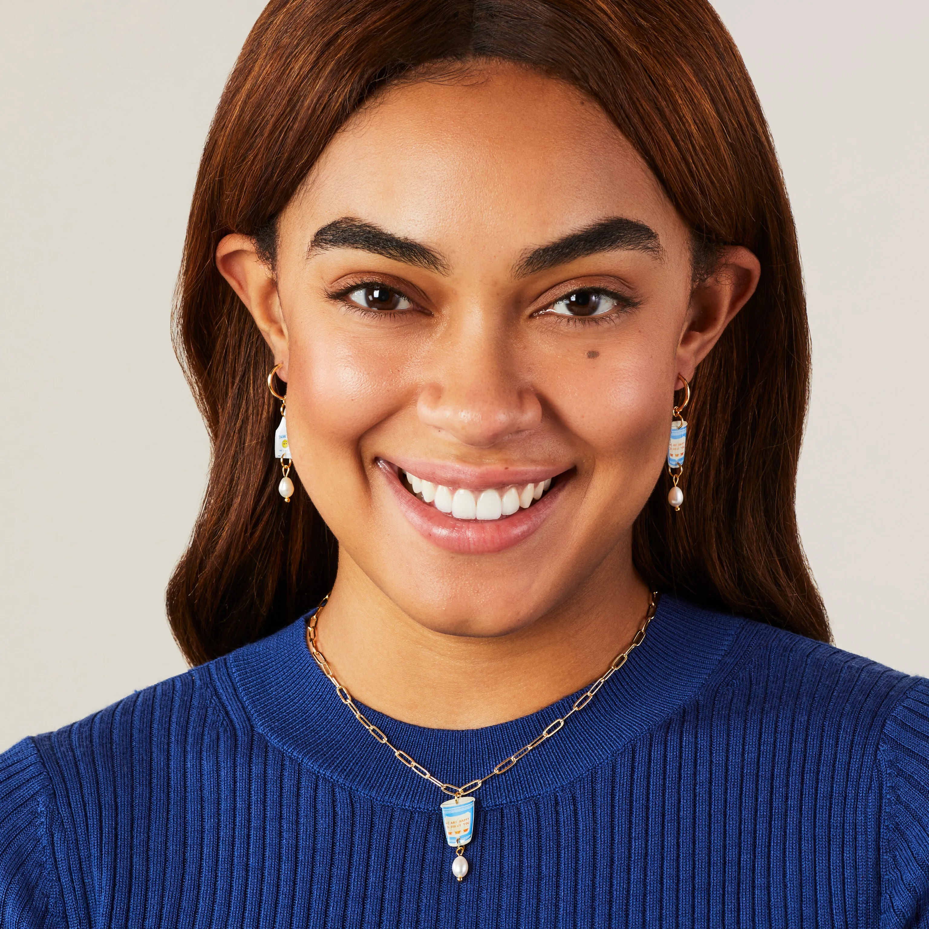 Haricot Vert NYC Charm Pendant Necklace - Coffee Cup sold by Moma product image thumbnail 2