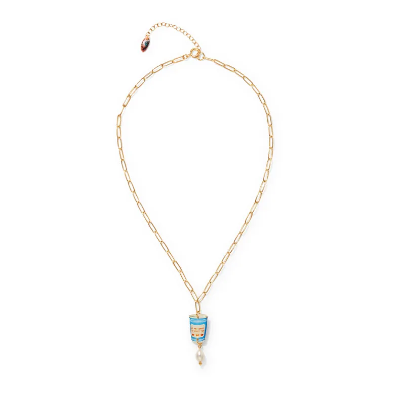Haricot Vert NYC Charm Pendant Necklace - Coffee Cup sold by Moma