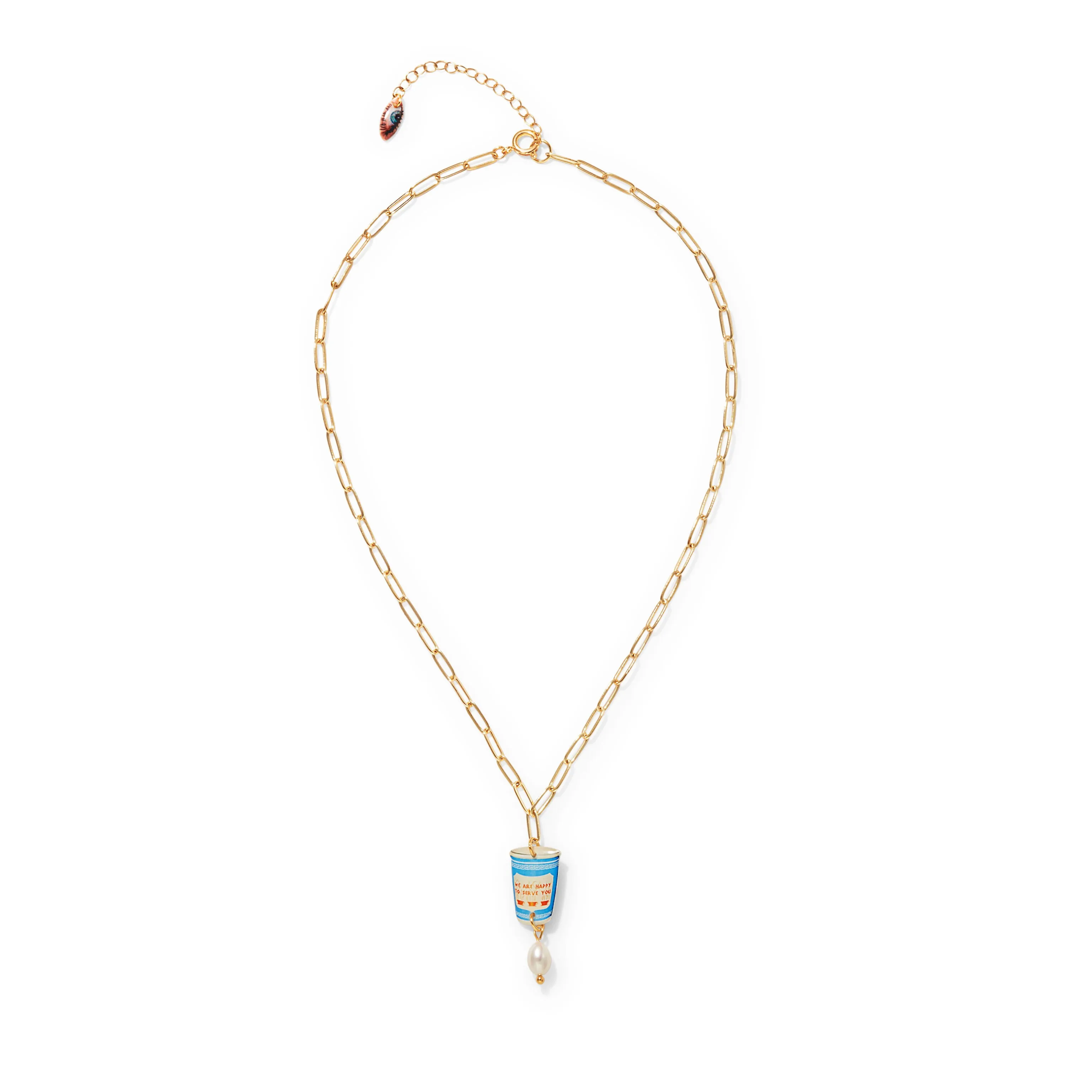 Haricot Vert NYC Charm Pendant Necklace - Coffee Cup sold by Moma