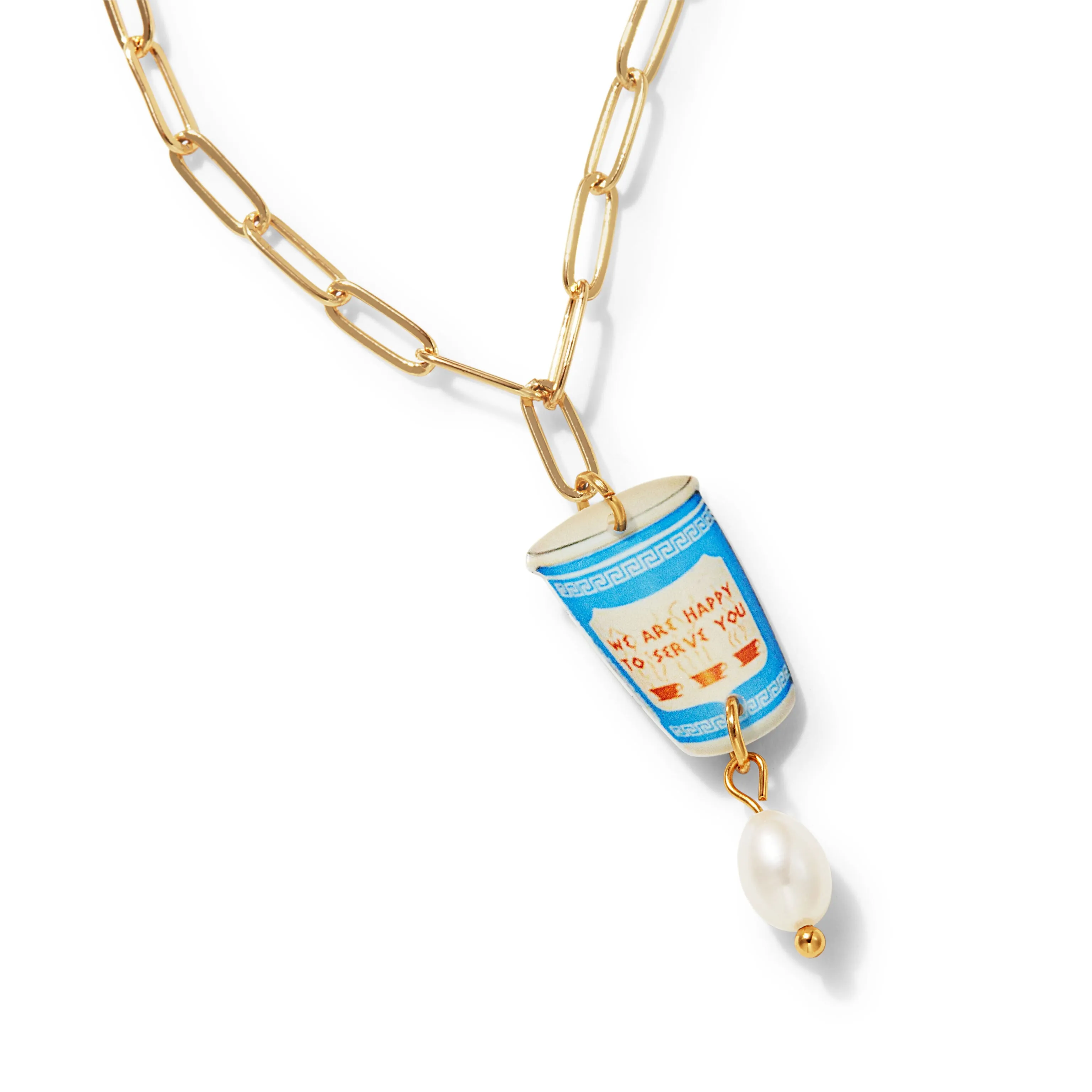 Haricot Vert NYC Charm Pendant Necklace - Coffee Cup sold by Moma product image thumbnail 3