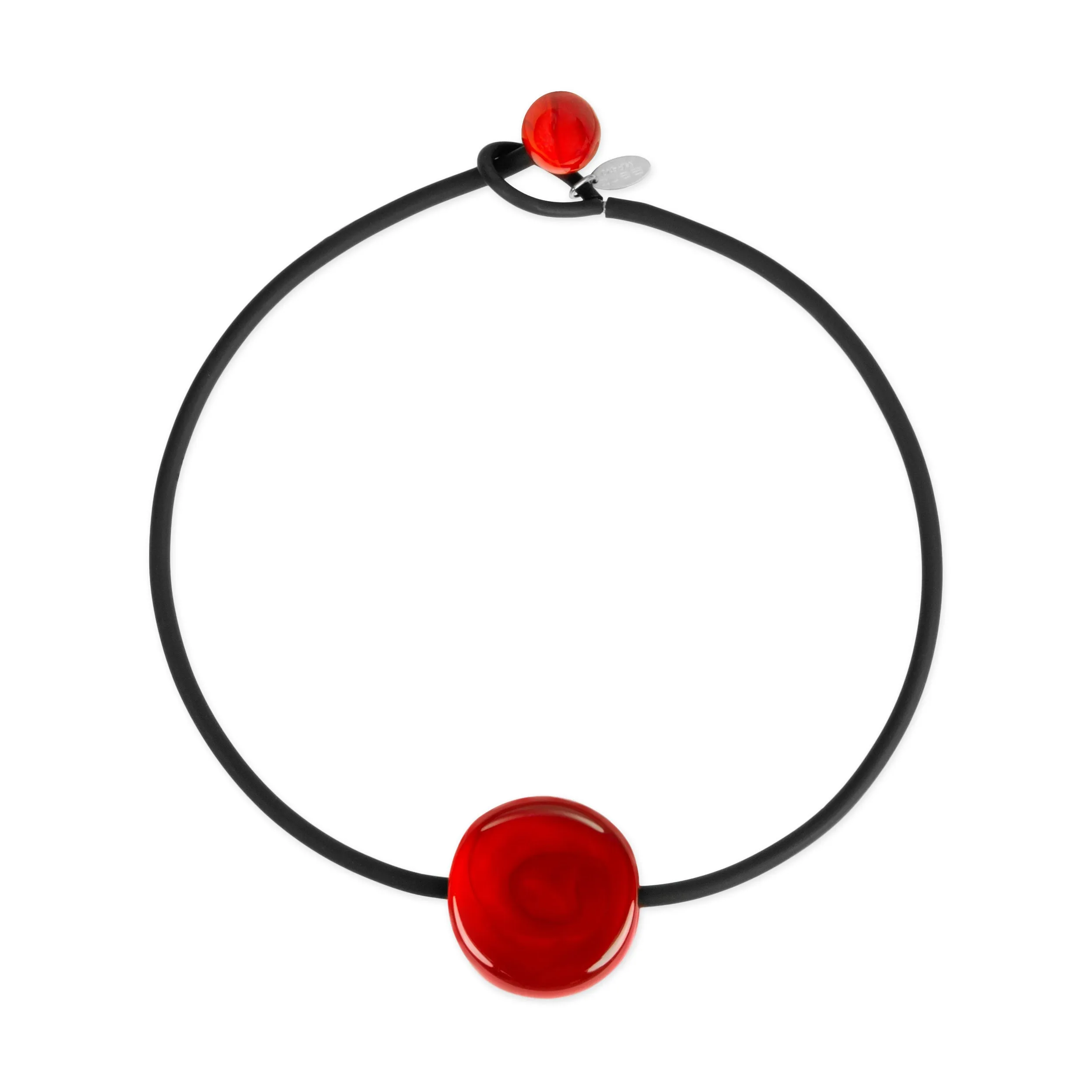 Bonbon Glass Necklace - Red/ Black sold by Moma product image thumbnail 2