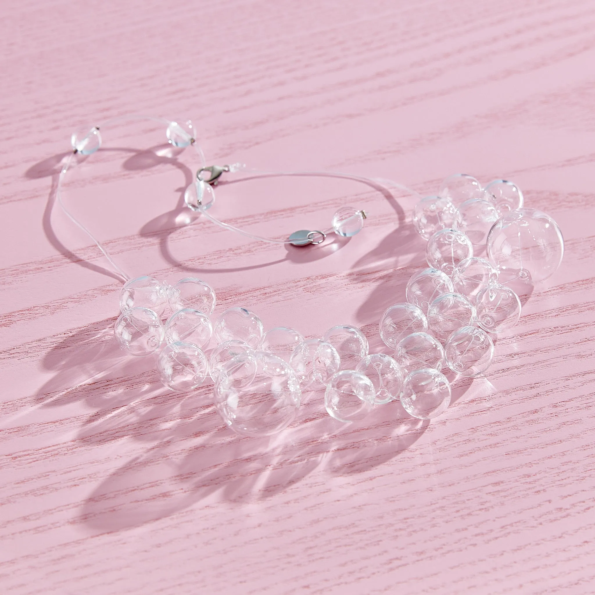 Glass Bubble Necklace - Transparent sold by Moma product image thumbnail 4
