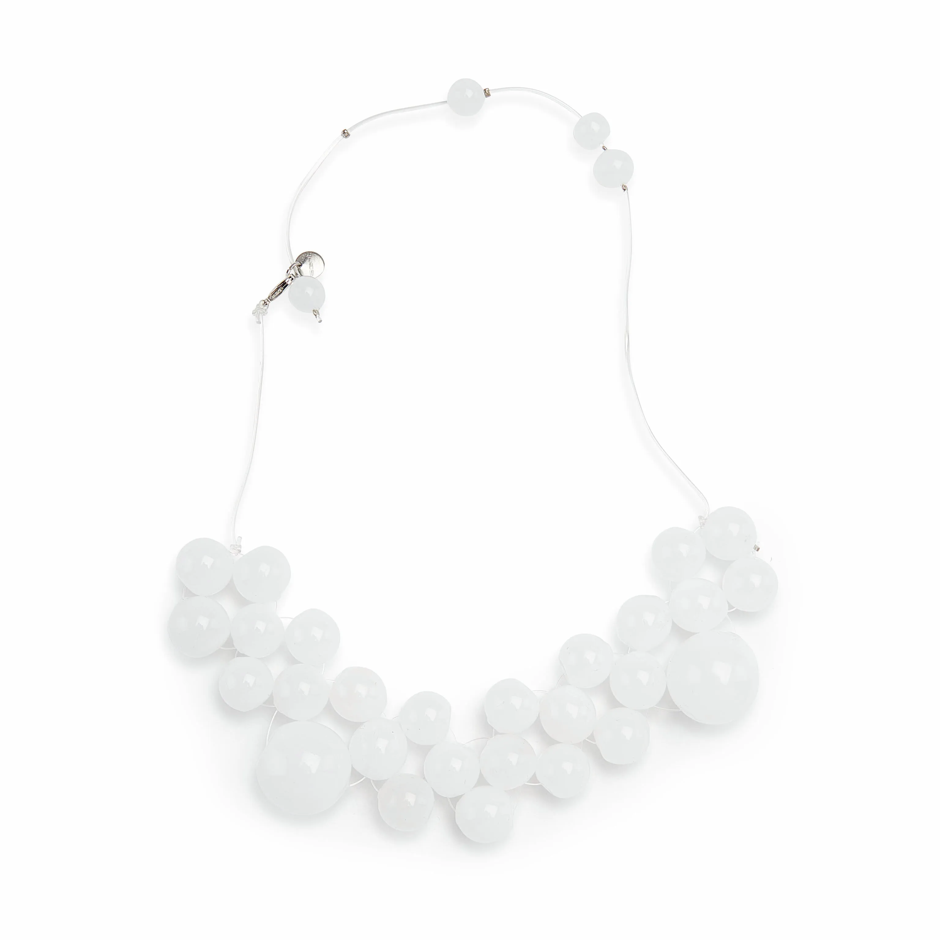 Glass Bubble Necklace - Frosted sold by Moma