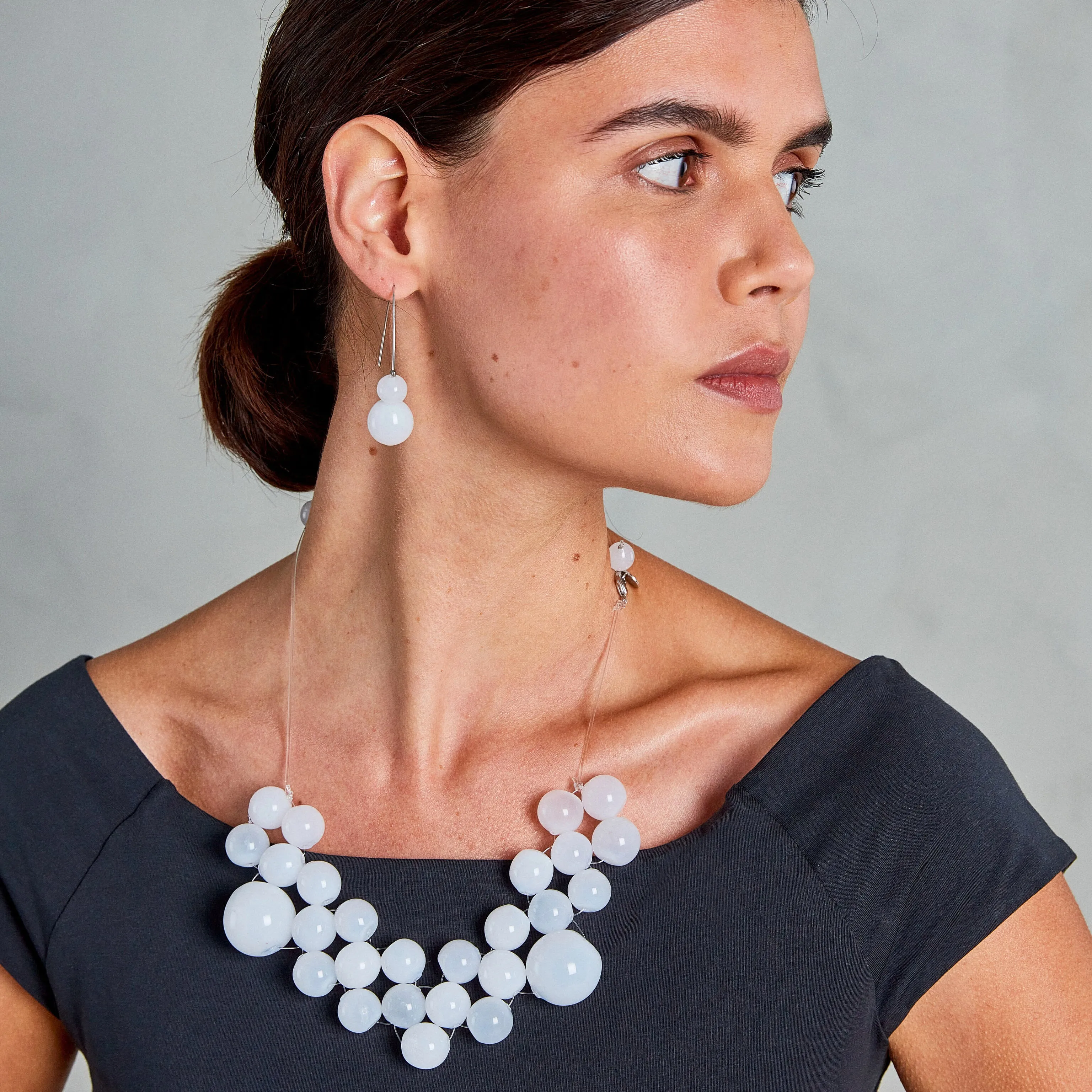 Glass Bubble Necklace - Frosted sold by Moma product image thumbnail 5