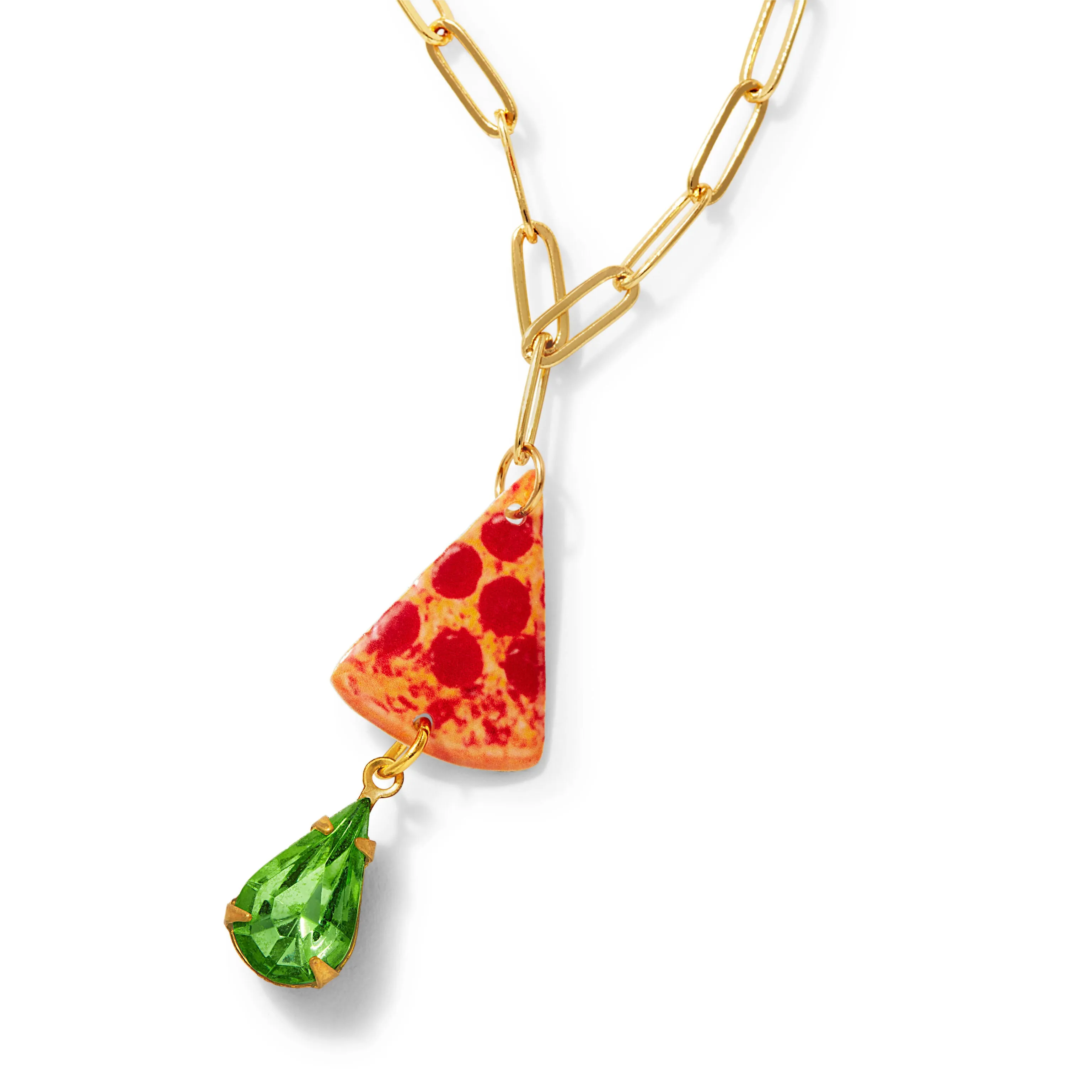 Haricot Vert NYC Charm Pendant Necklace - Pizza sold by Moma product image thumbnail 3
