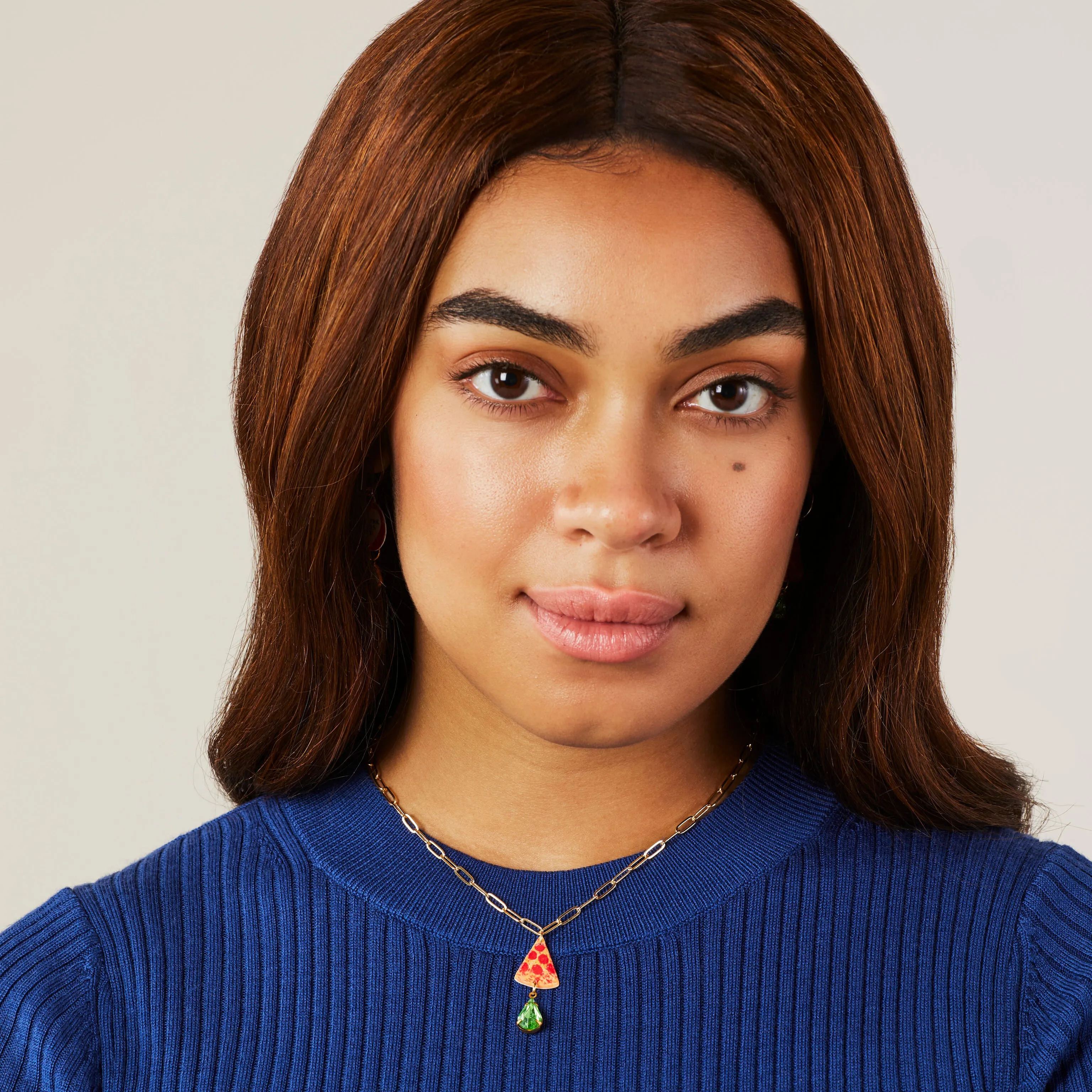 Haricot Vert NYC Charm Pendant Necklace - Pizza sold by Moma product image thumbnail 2