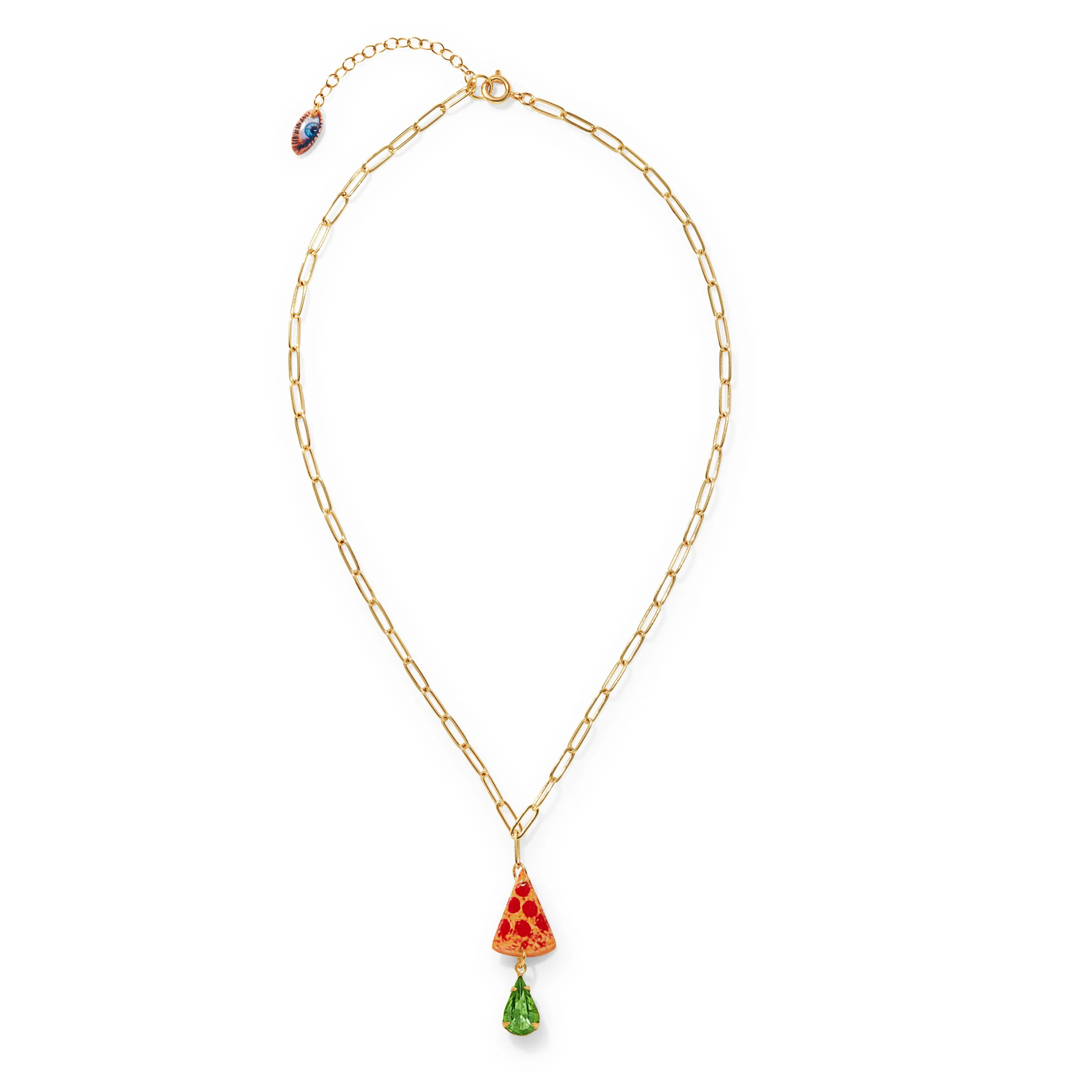 Haricot Vert NYC Charm Pendant Necklace - Pizza sold by Moma