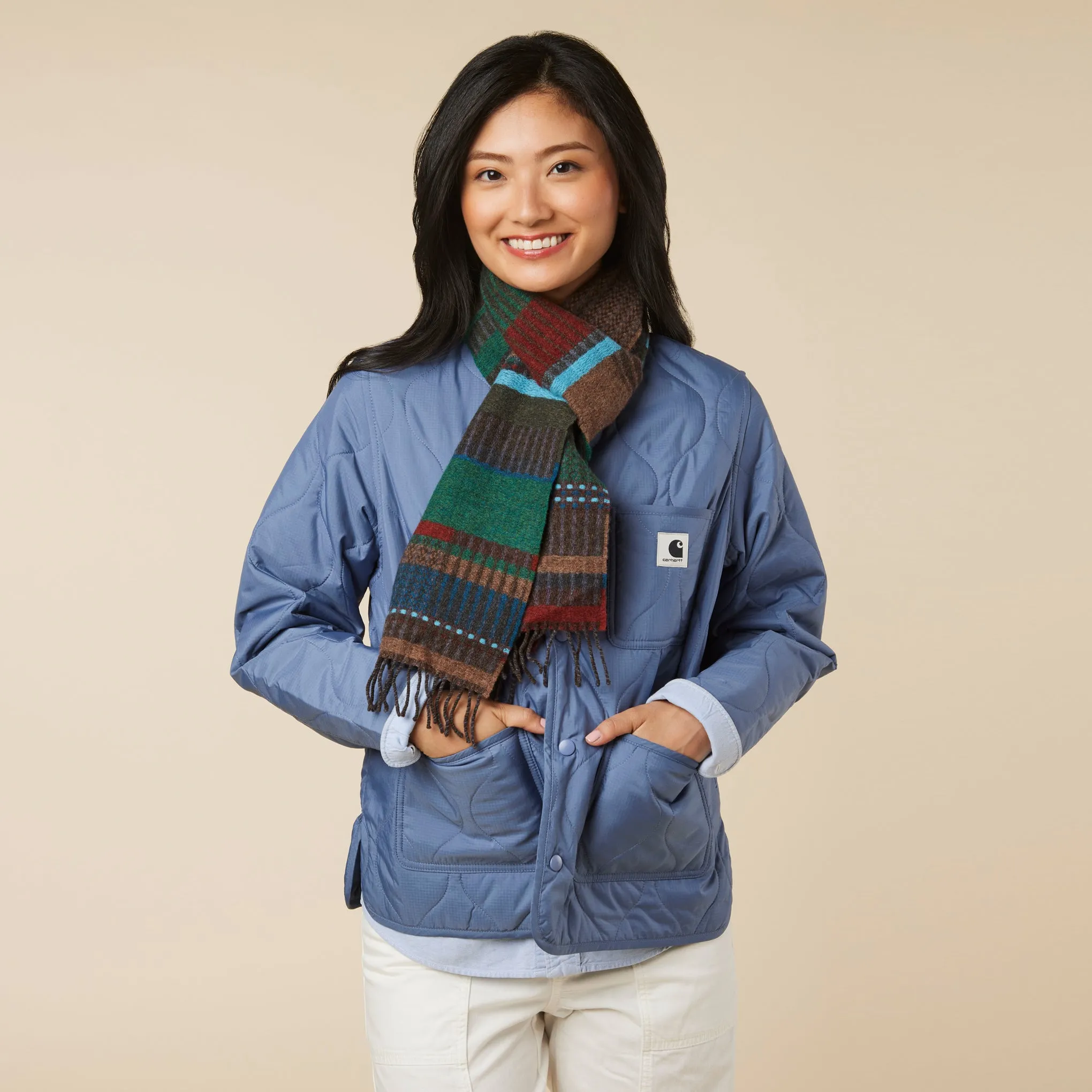 Wallace Sewell Maela Wool Scarf - Green/ Turquoise sold by Moma product image thumbnail 2