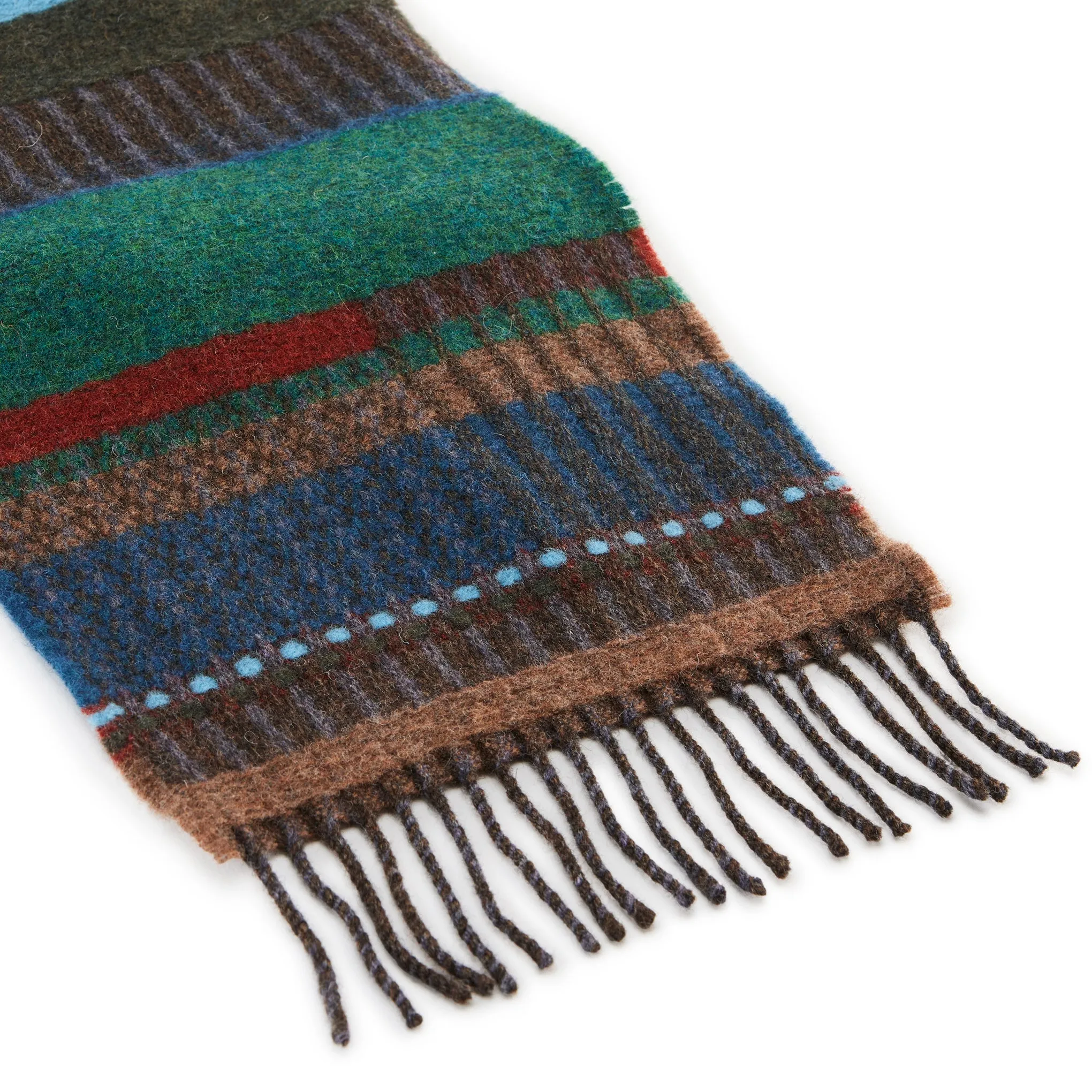 Wallace Sewell Maela Wool Scarf - Green/ Turquoise sold by Moma product image thumbnail 3