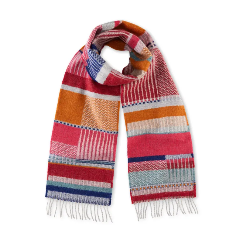 Wallace Sewell Maela Wool Scarf - Red/ Orange sold by Moma