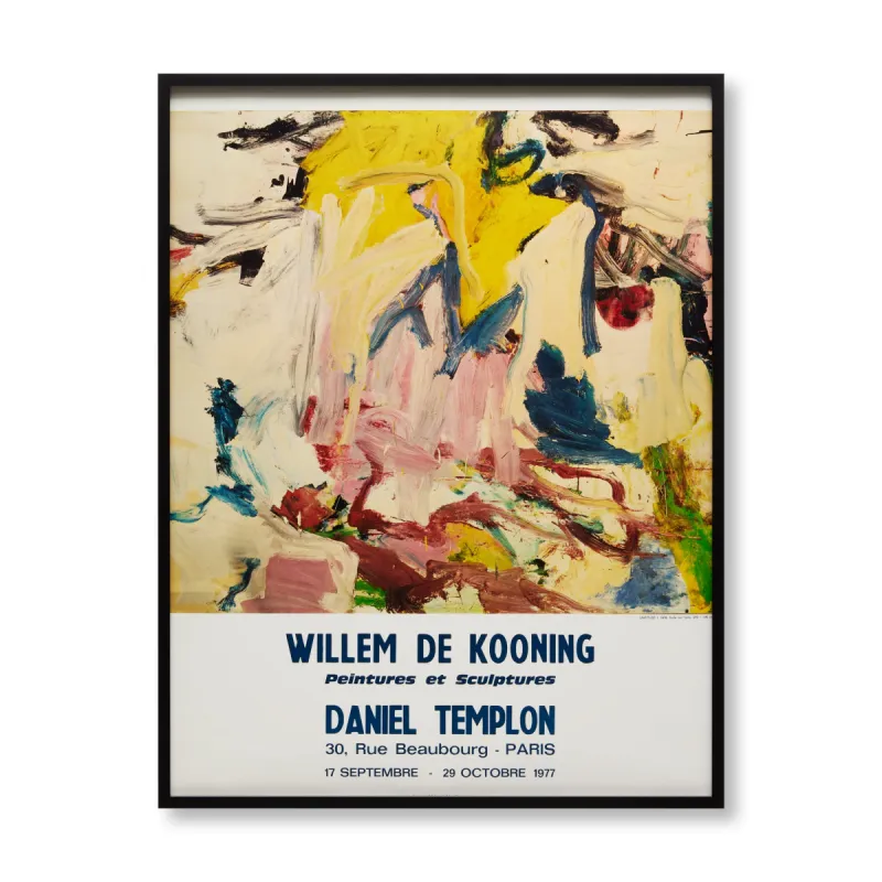 Willem De Kooning Musee de Grenoble Framed Poster made by Moma