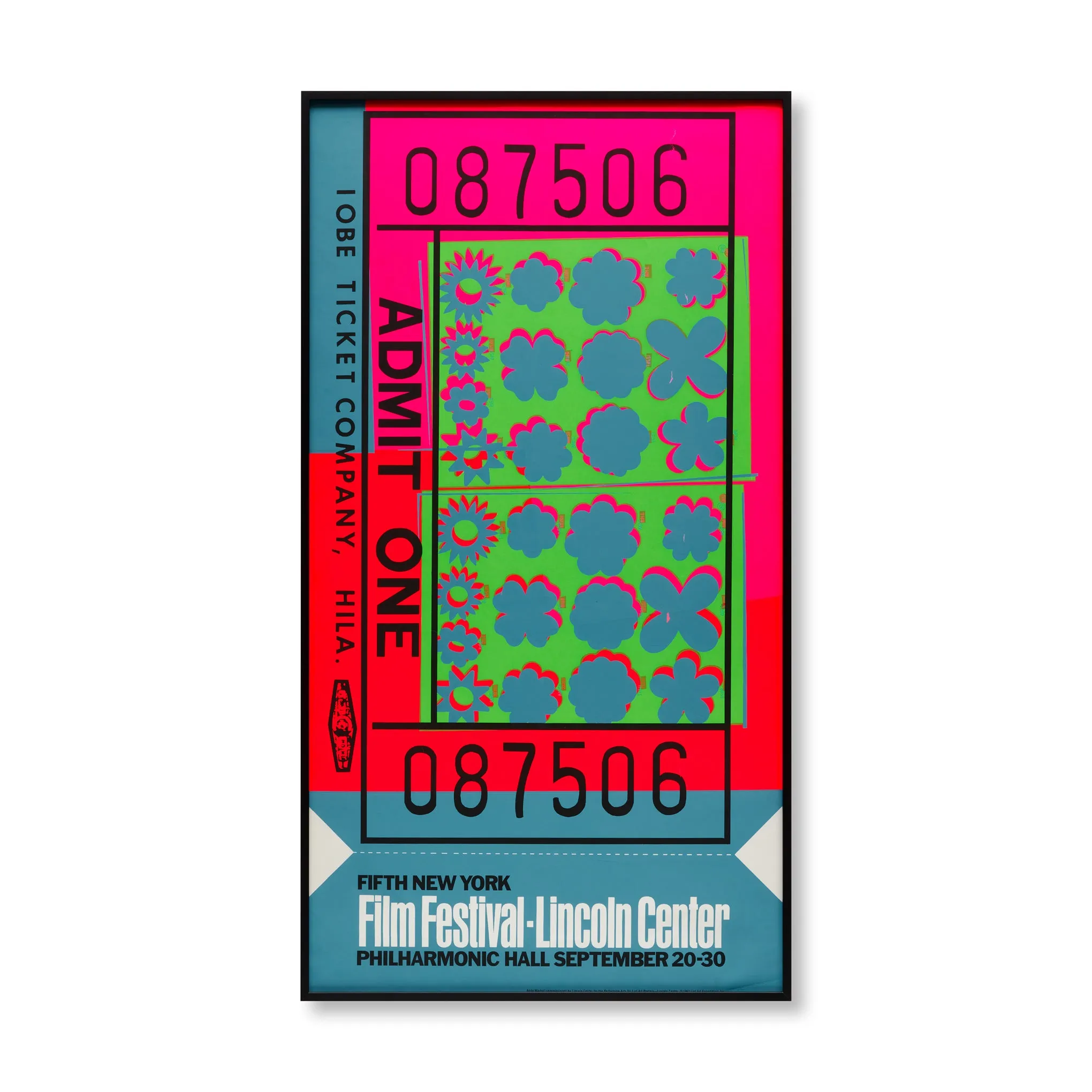 Andy Warhol Film Festival Lincoln Center Framed Poster sold by Moma