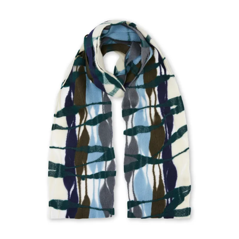 Nuno Threadstray Open-Weave Felted Wool Scarf - Cool Multi sold by Moma