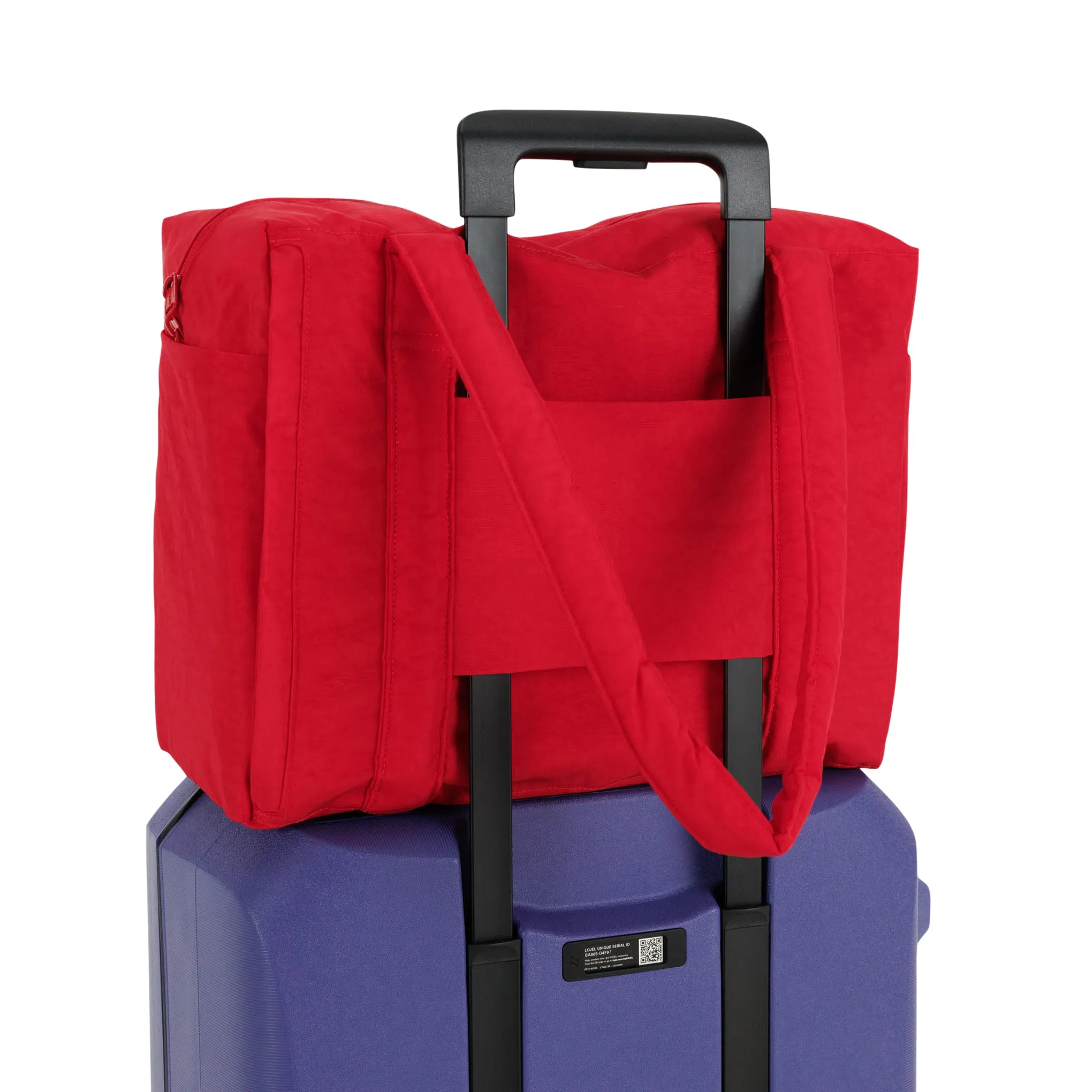 Baggu Recycled Nylon Small Cloud Carry-On Bag - Candy Apple sold by Moma product image thumbnail 2