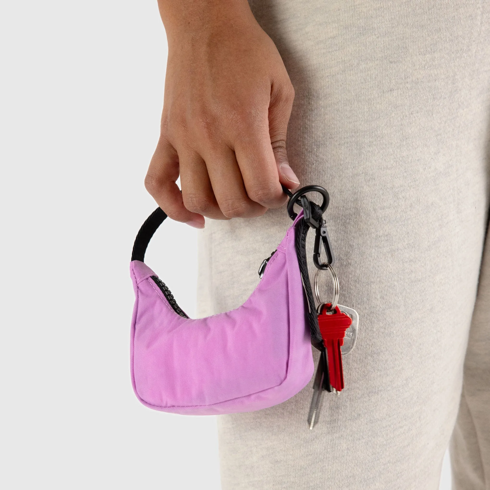 Baggu Mini Bag Charm Keyring - Peony sold by Moma product image thumbnail 3