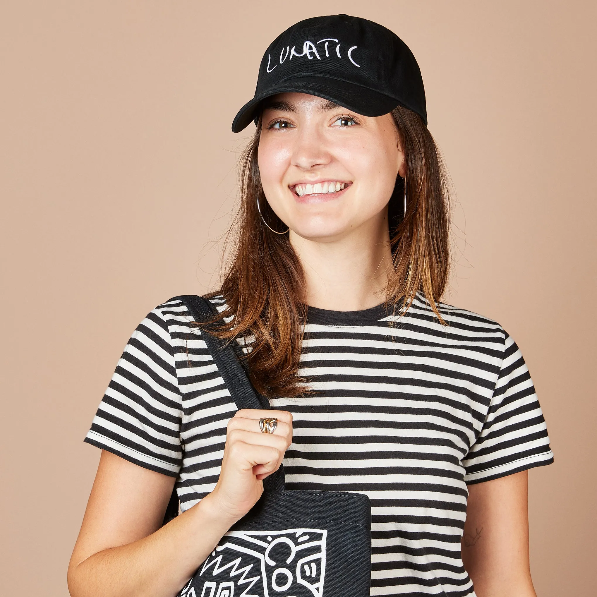 Luna Luna Jean-Michel Basquiat Lunatic Adjustable Baseball Cap sold by Moma product image thumbnail 2