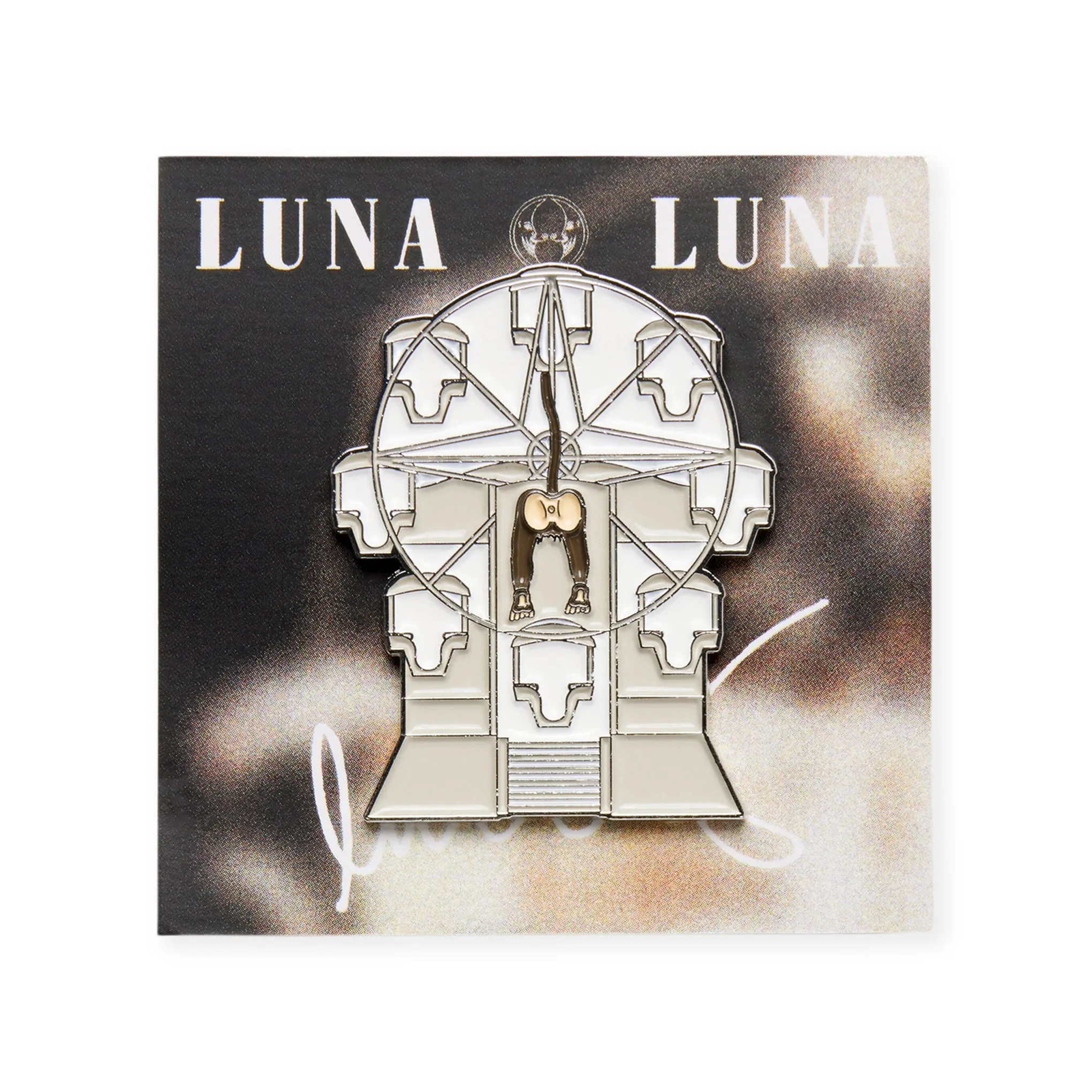Luna Luna Jean-Michel Basquiat Ferris Wheel Pin sold by Moma product image thumbnail 3