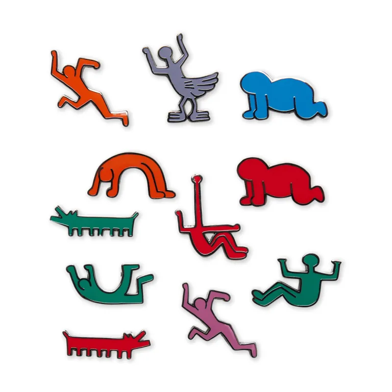 Luna Luna Keith Haring Carousel Enamel Pins - Set of 11 sold by Moma