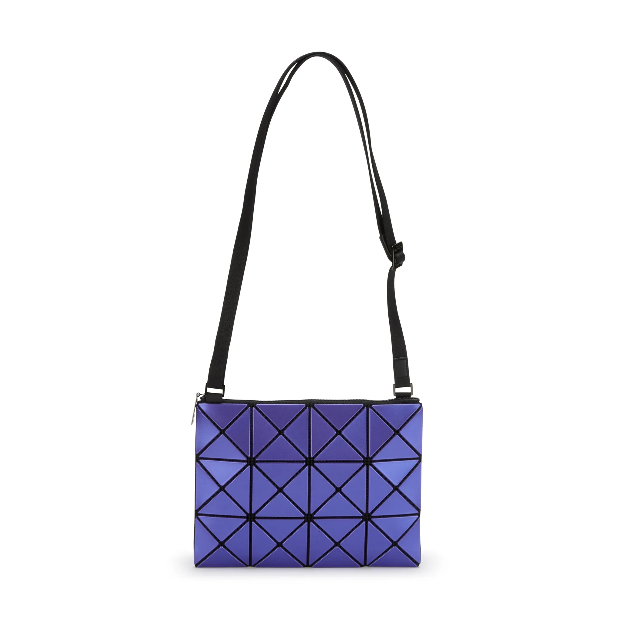 BAO BAO ISSEY MIYAKE Metallic Lucent Crossbody Bag - Purple sold by Moma