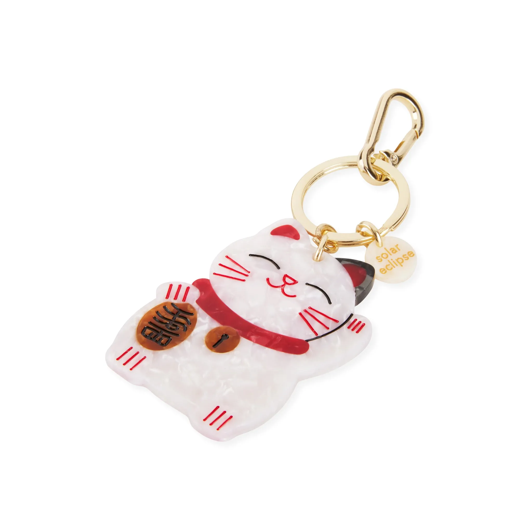 Solar Eclipse Keyring Bag Charm - Lucky Cat sold by Moma product image thumbnail 3