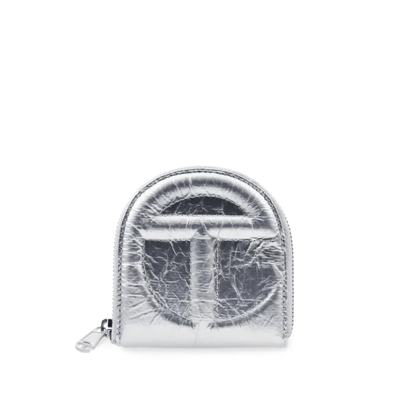Telfar Tyvek Zip Wallet - Silver sold by Moma