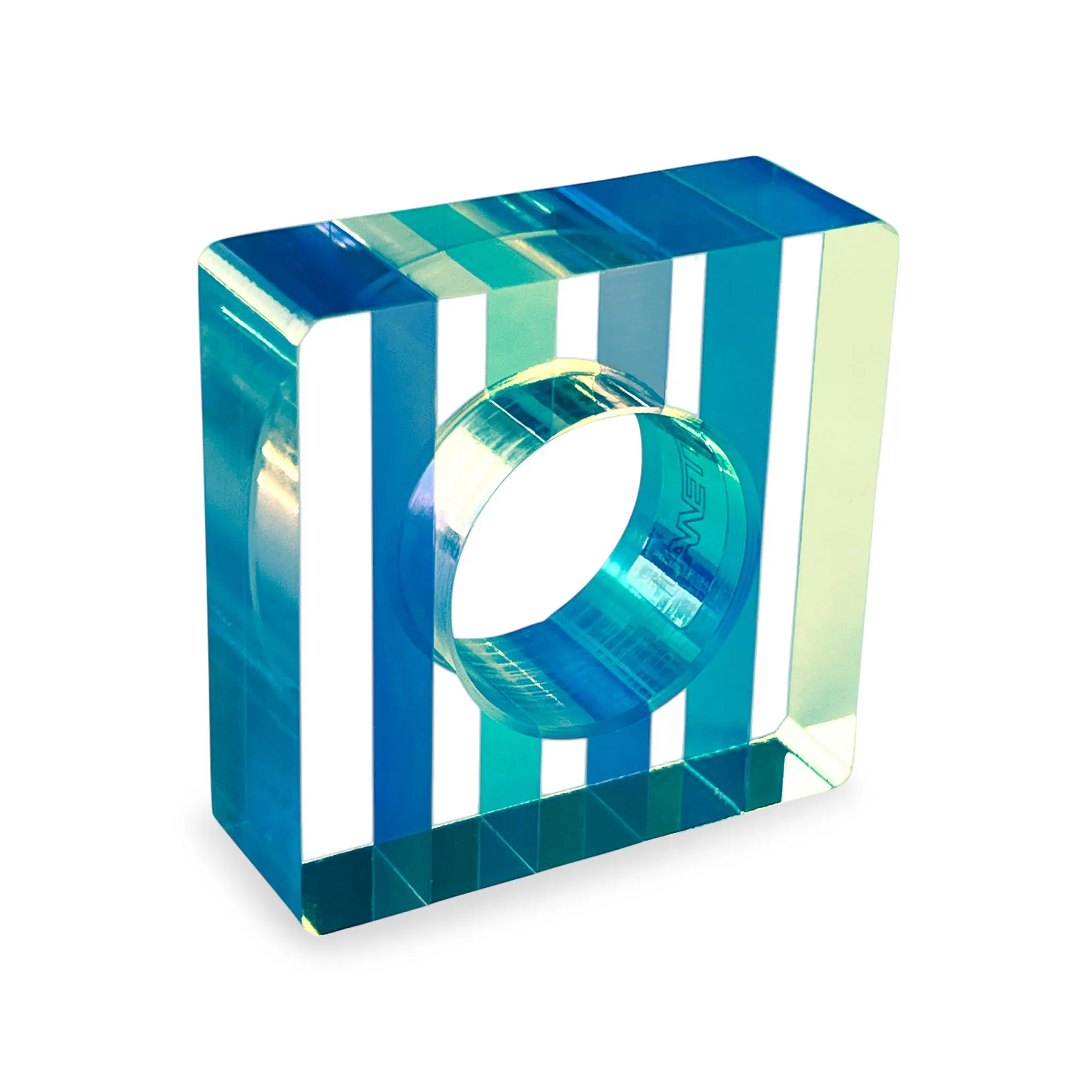 Nicolai Canetti Chromatic Napkin Rings - Set of 4 - Blue/ Green sold by Moma product image thumbnail 3