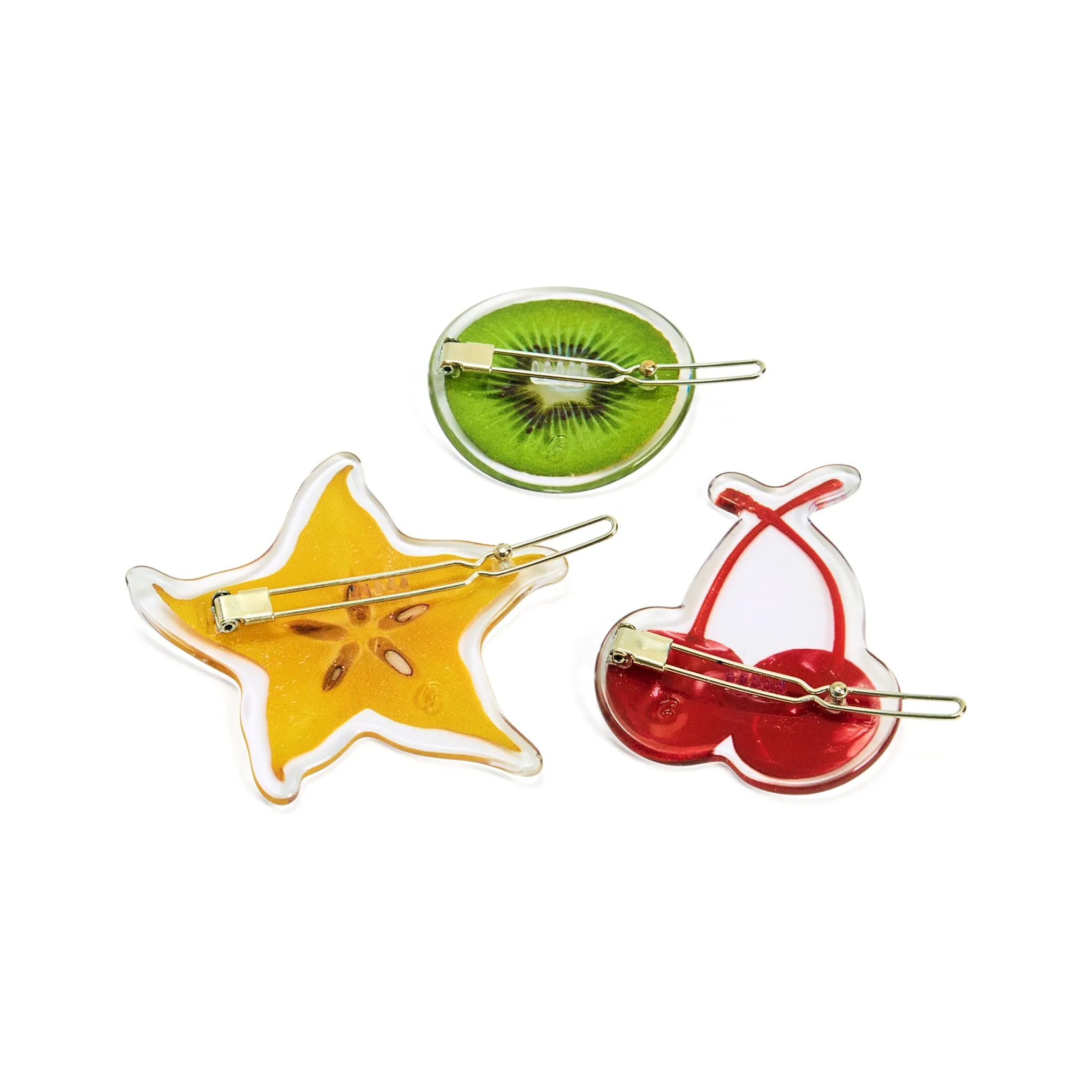 Chunks Fruit Salad Hair Clips - Set of 3 sold by Moma product image thumbnail 3