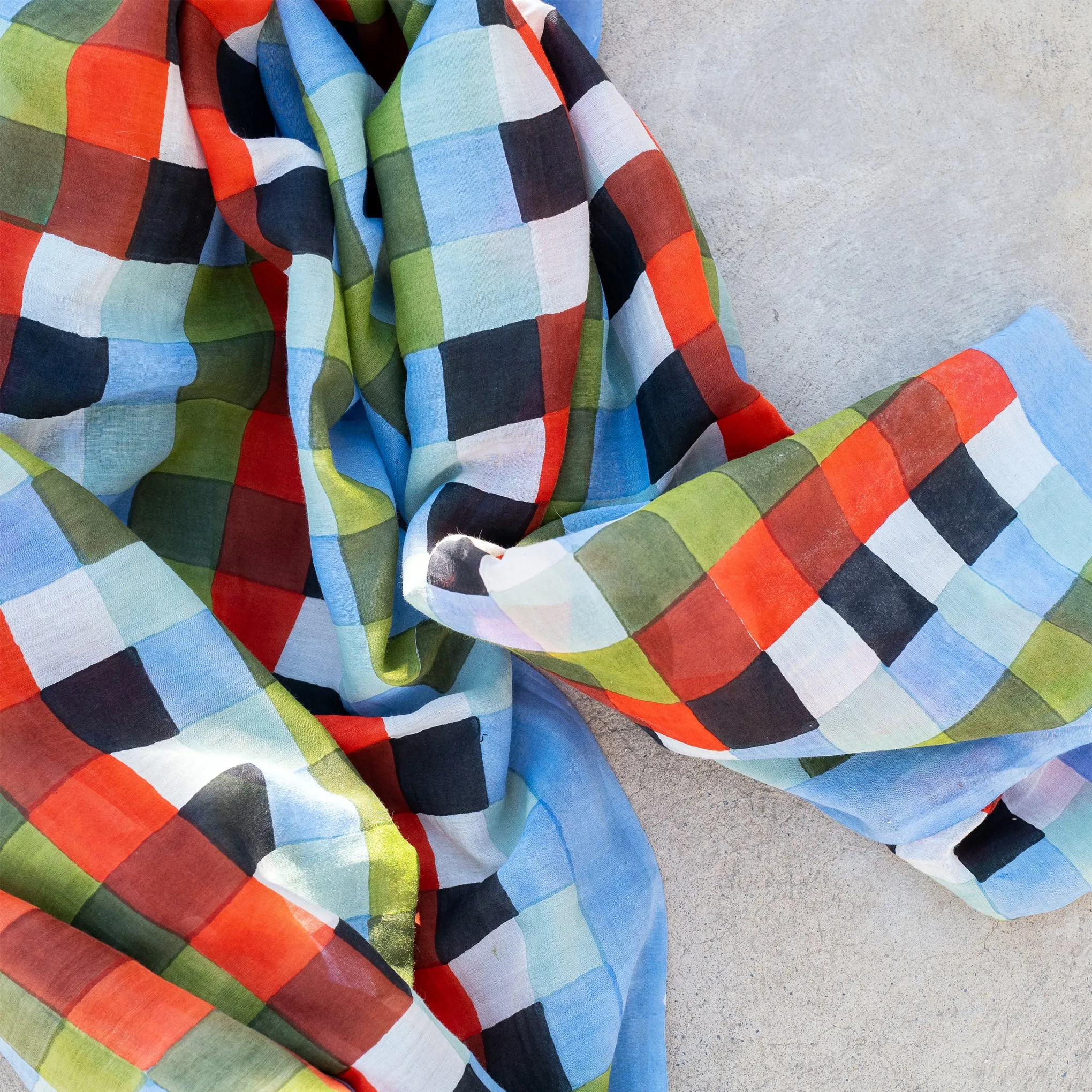 Block Shop Primary Split Bars Long Scarf sold by Moma product image thumbnail 4