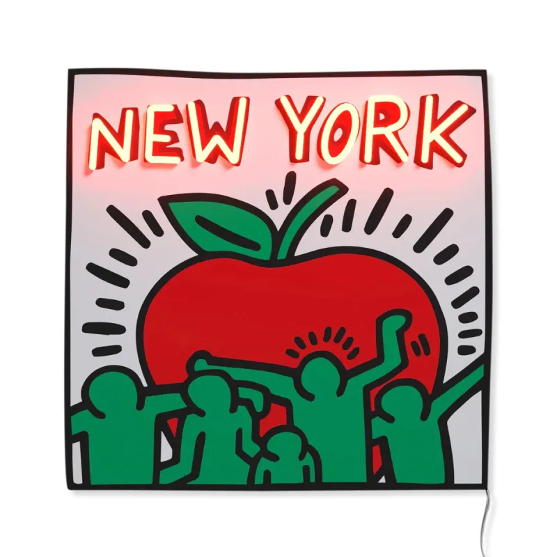 Keith Haring NYC Apple Neon Sign sold by Moma